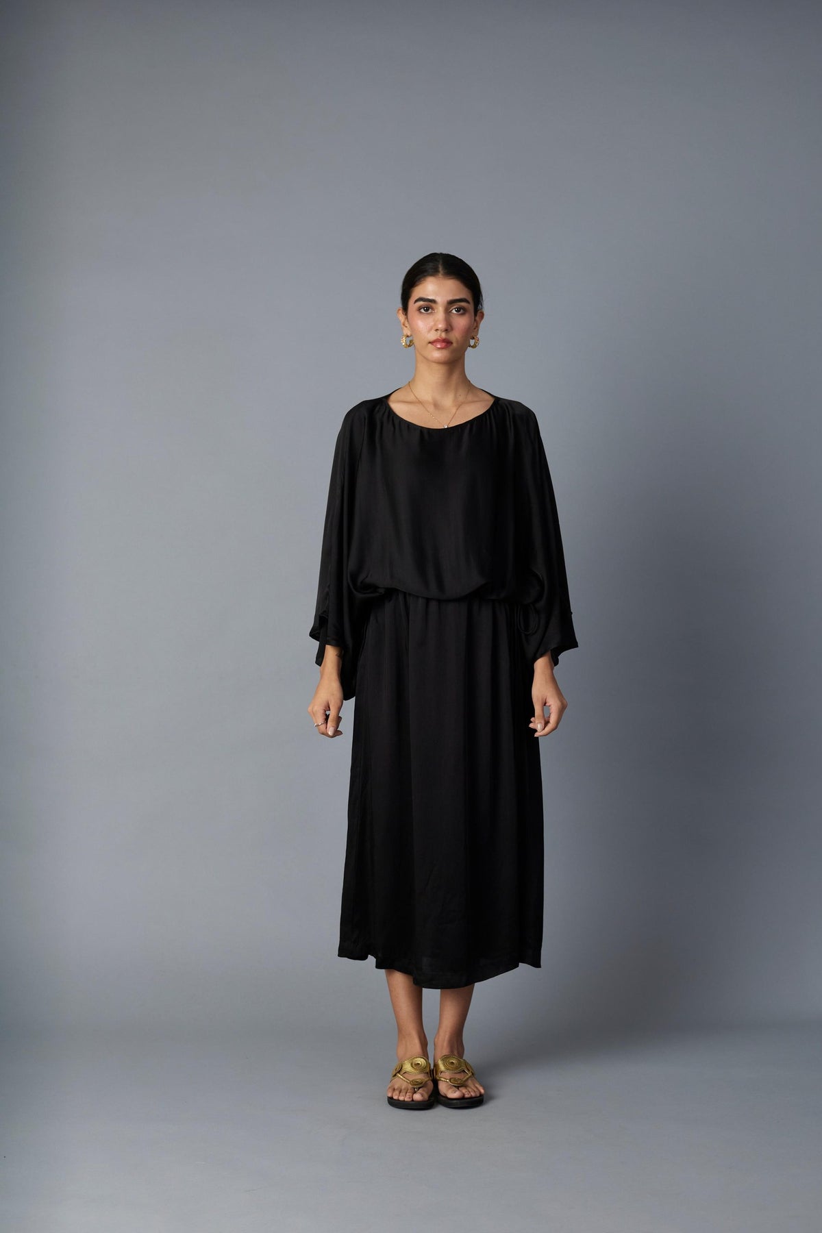 batwing dress in black, image 1