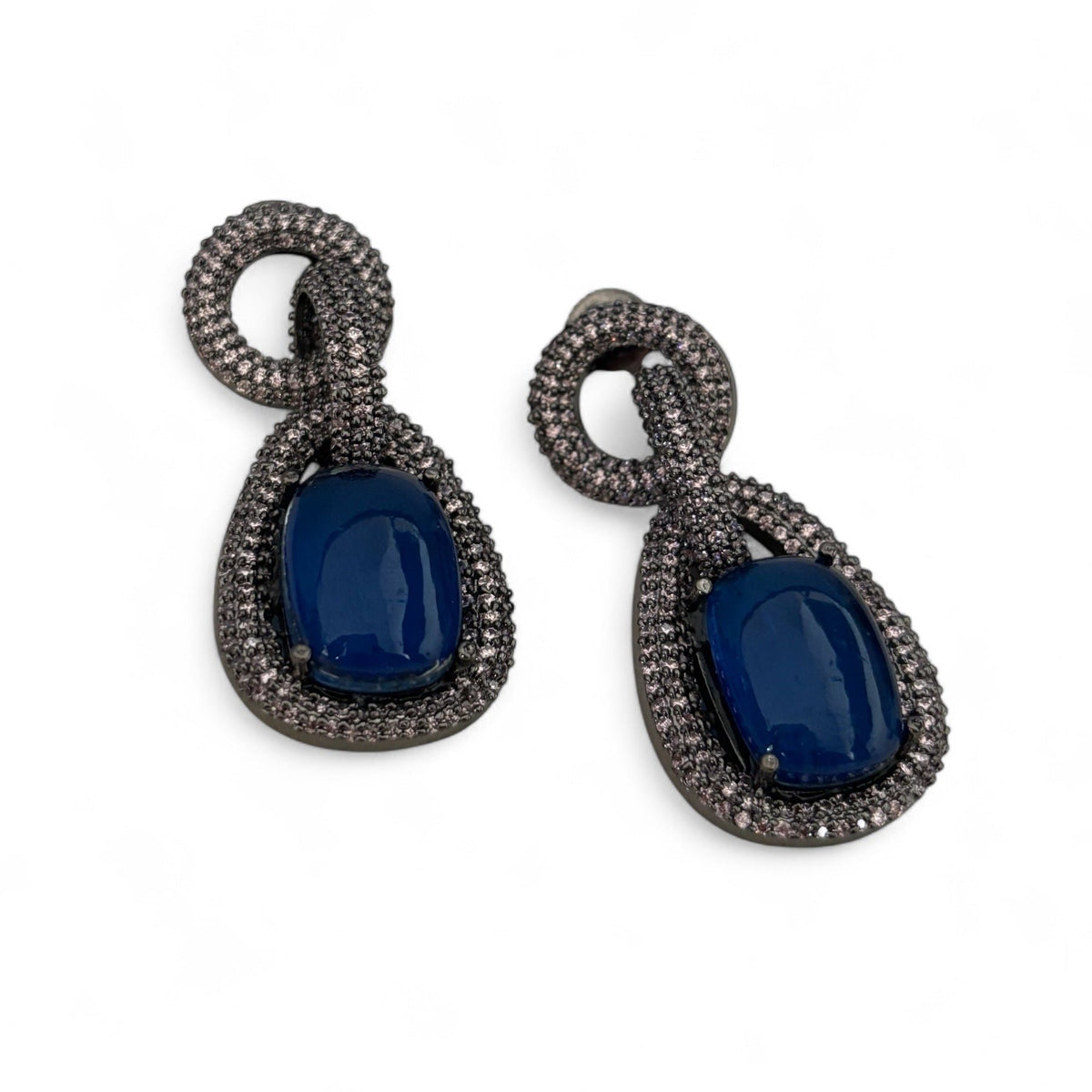 circle drop earrings, image 1