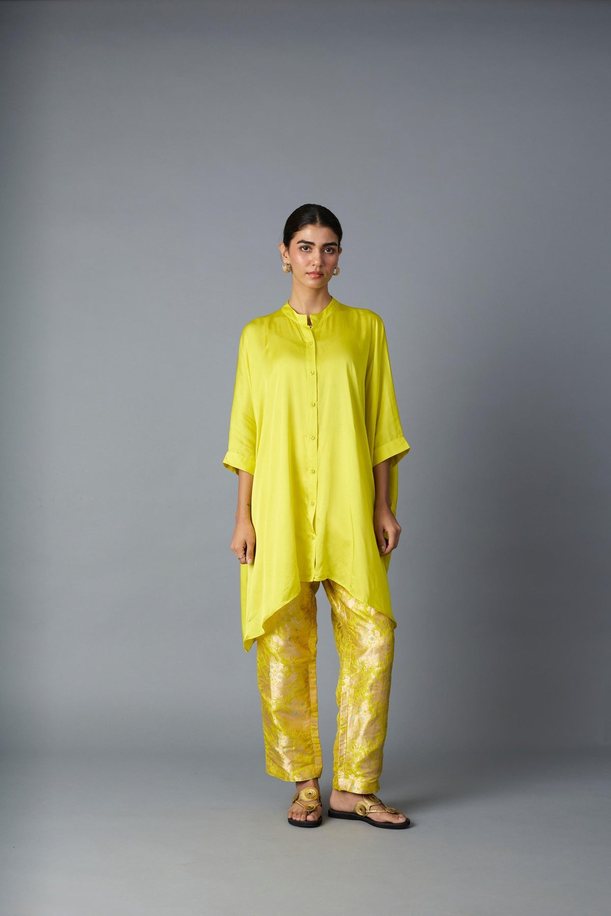 zoha anti-fit shirt in lime, image 1