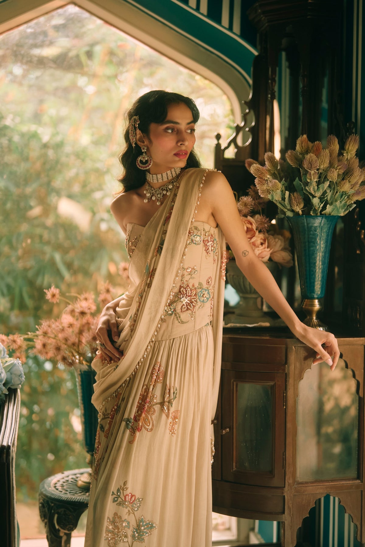 magnolia saree set, image 2