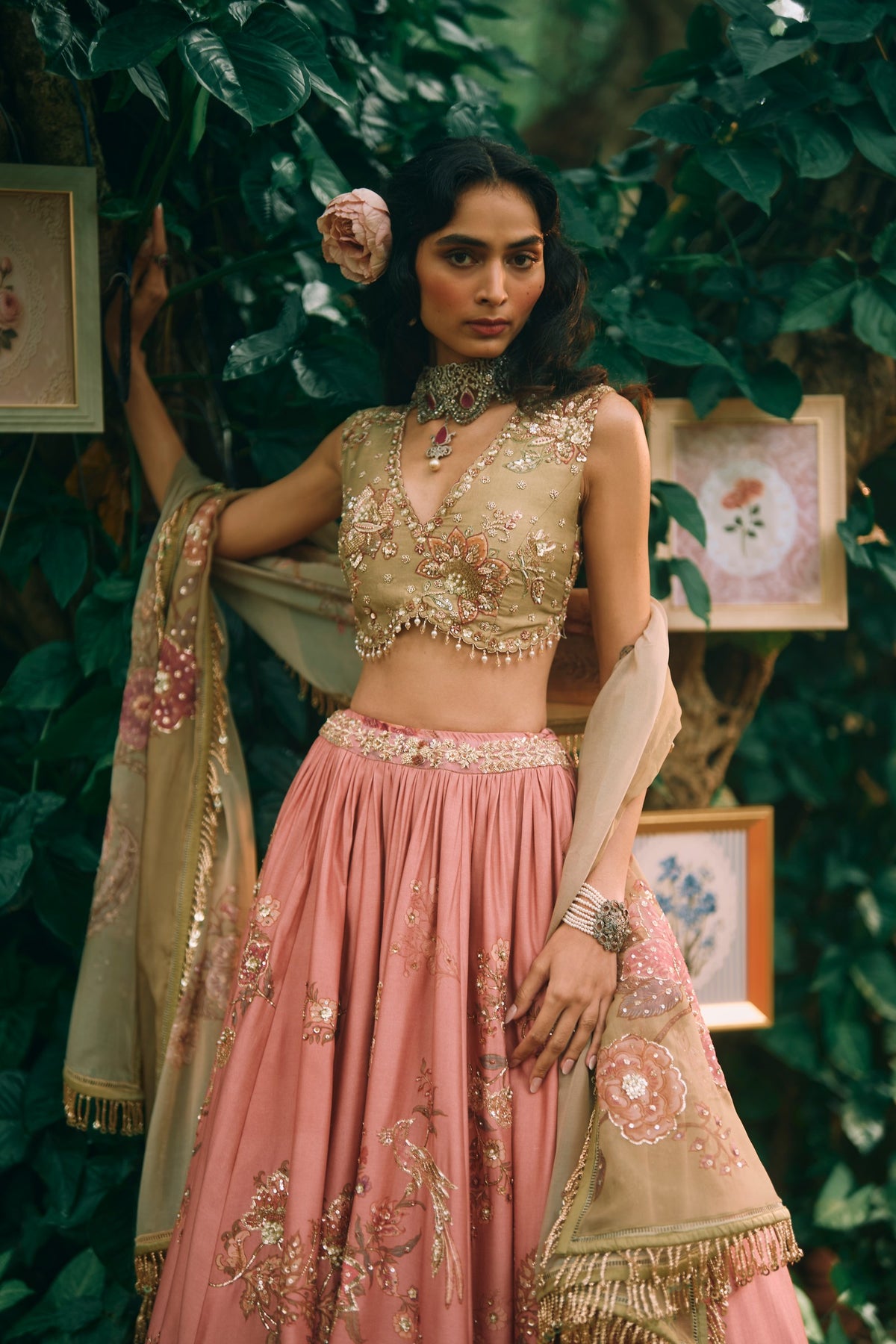 rosewood lehenga set, image 2