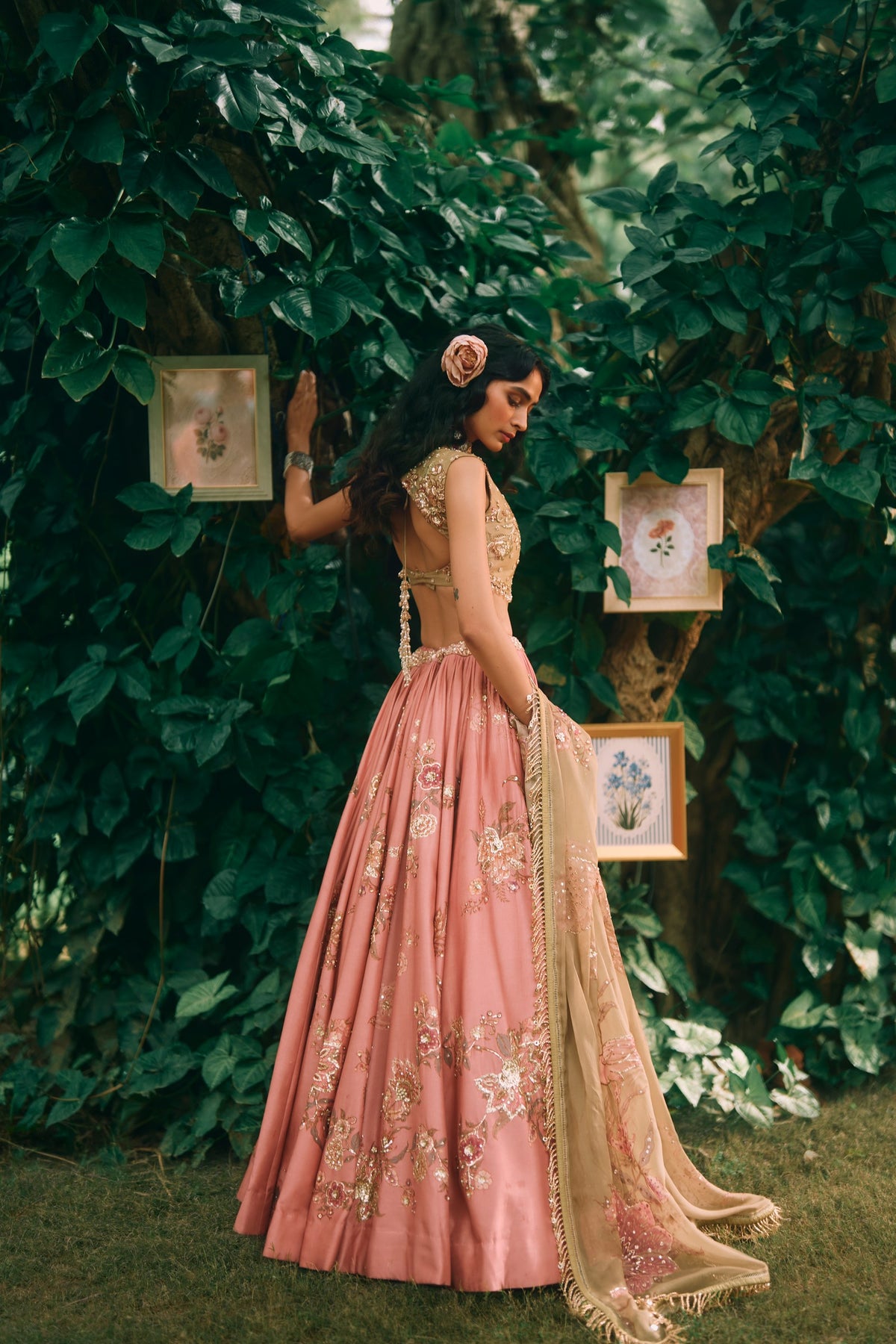 rosewood lehenga set, image 4