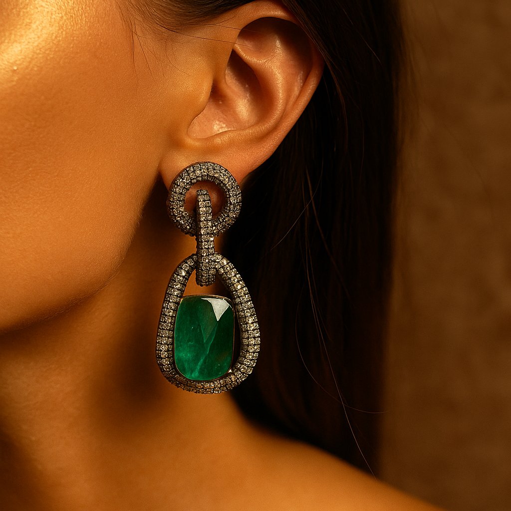 circle drop earrings, image 5