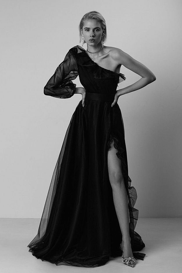 eclipse one-shoulder gown, image 11