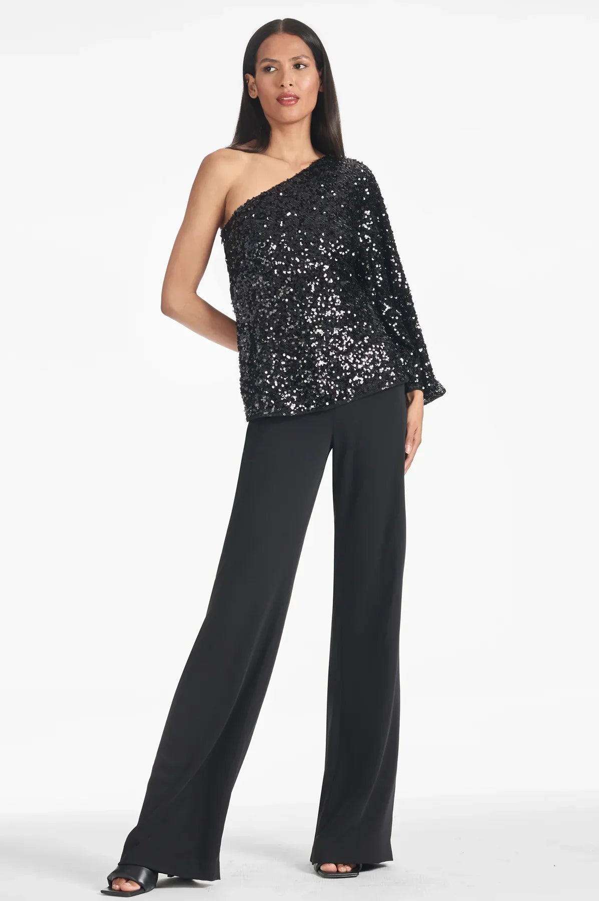 one shoulder sequined set, image 5