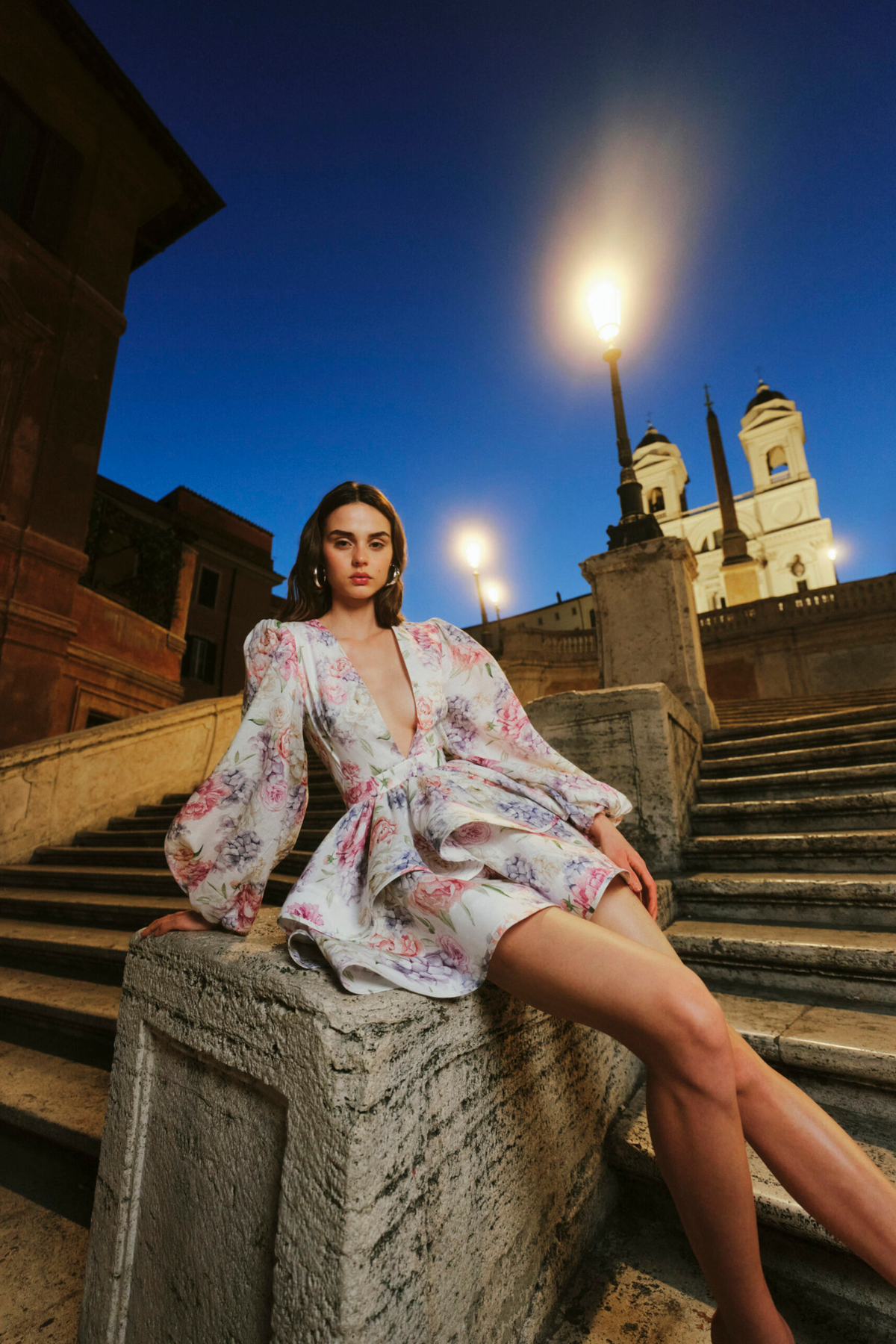 rosie whisper v-neck dress, image 1