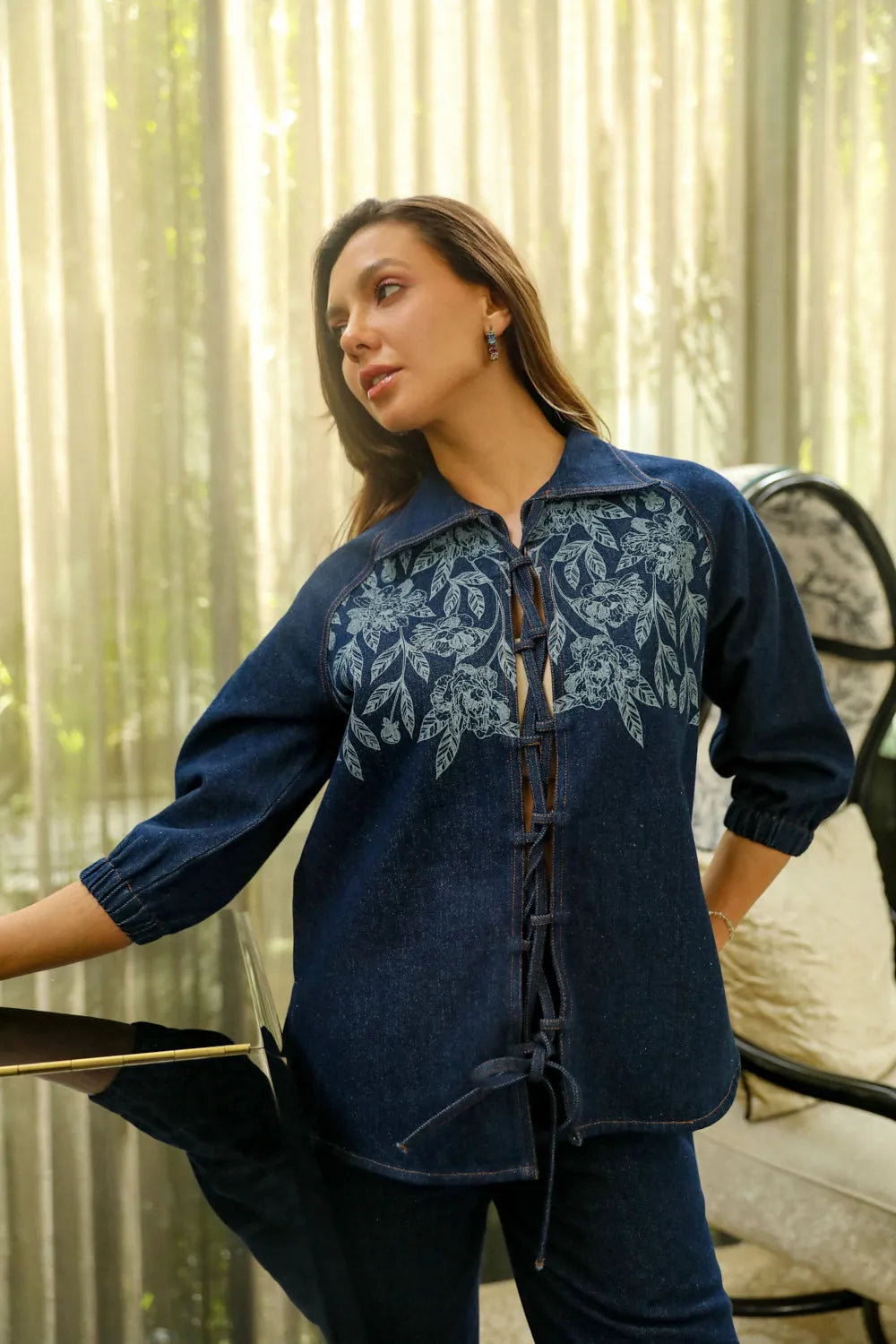 lowis co ord set in blue, image 7