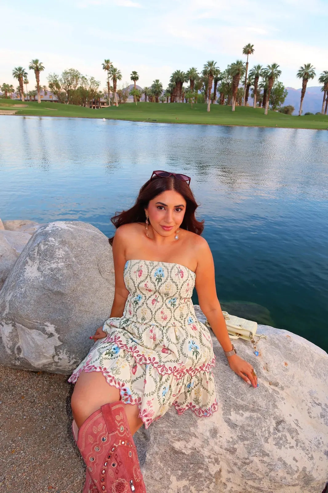 aashna shroff in apricot mini dress, image 2