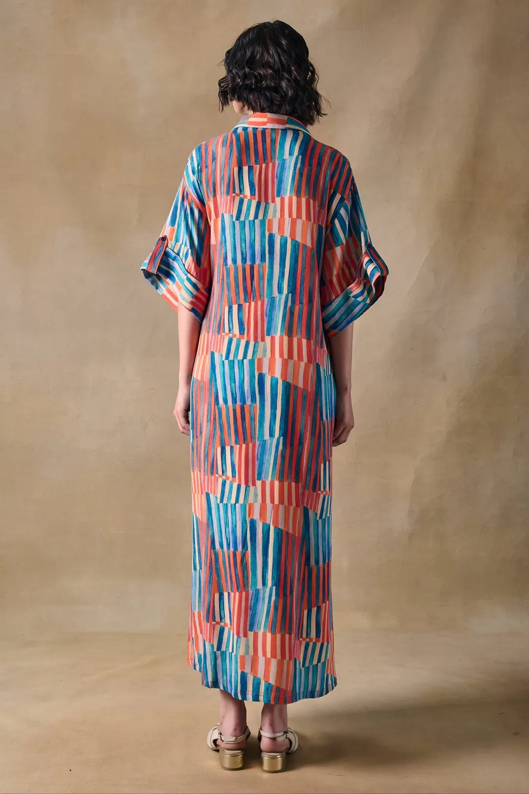 asilah stripe asymmetrical dress, image 5
