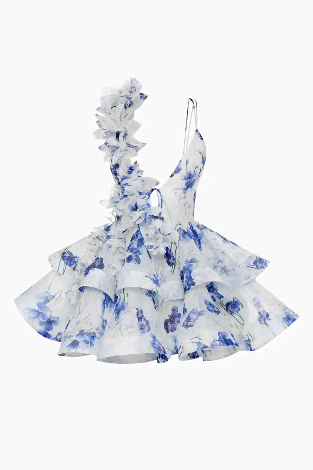 blue blossom japanese dress, image 2