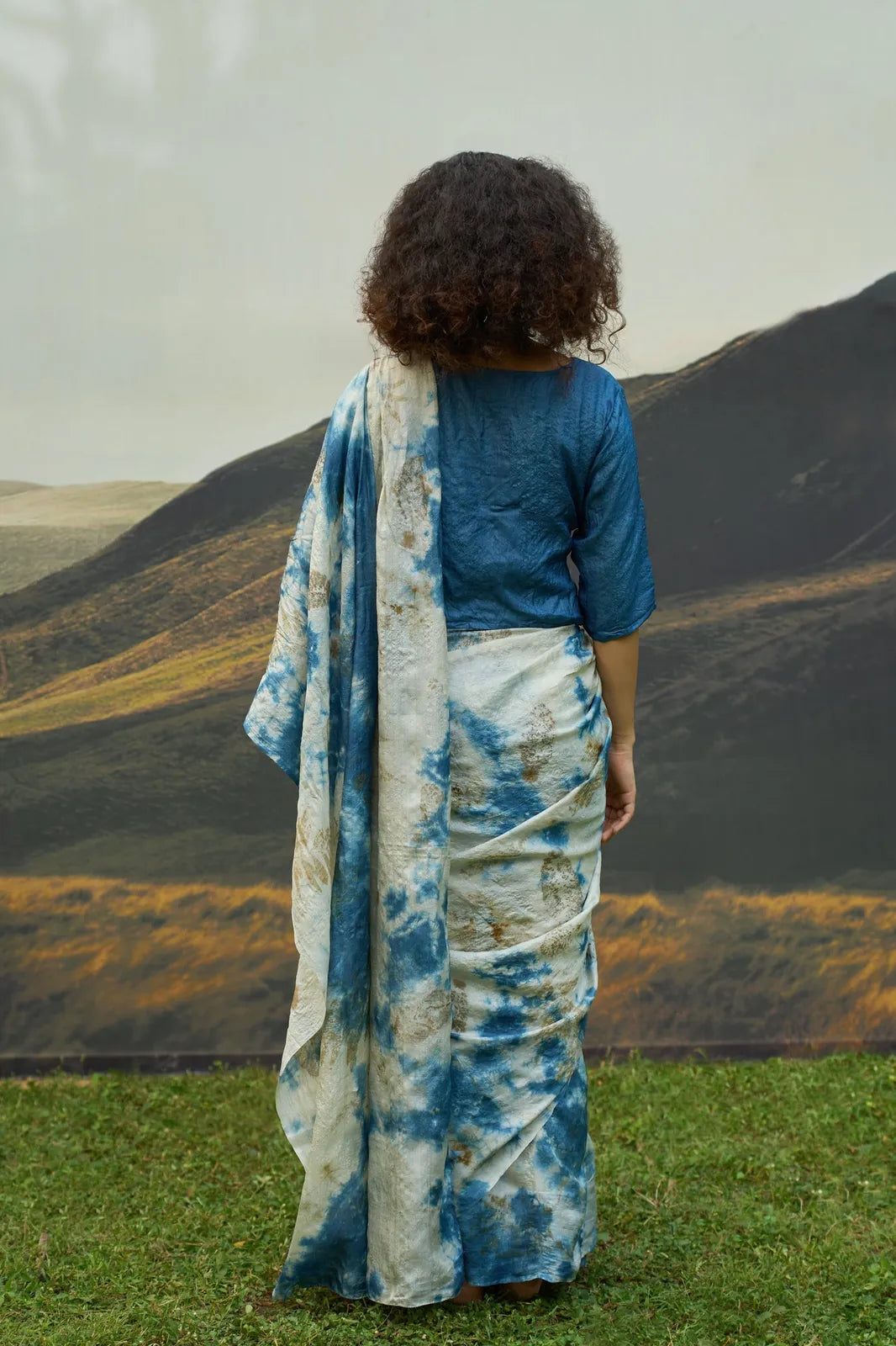 blue saree, image 5