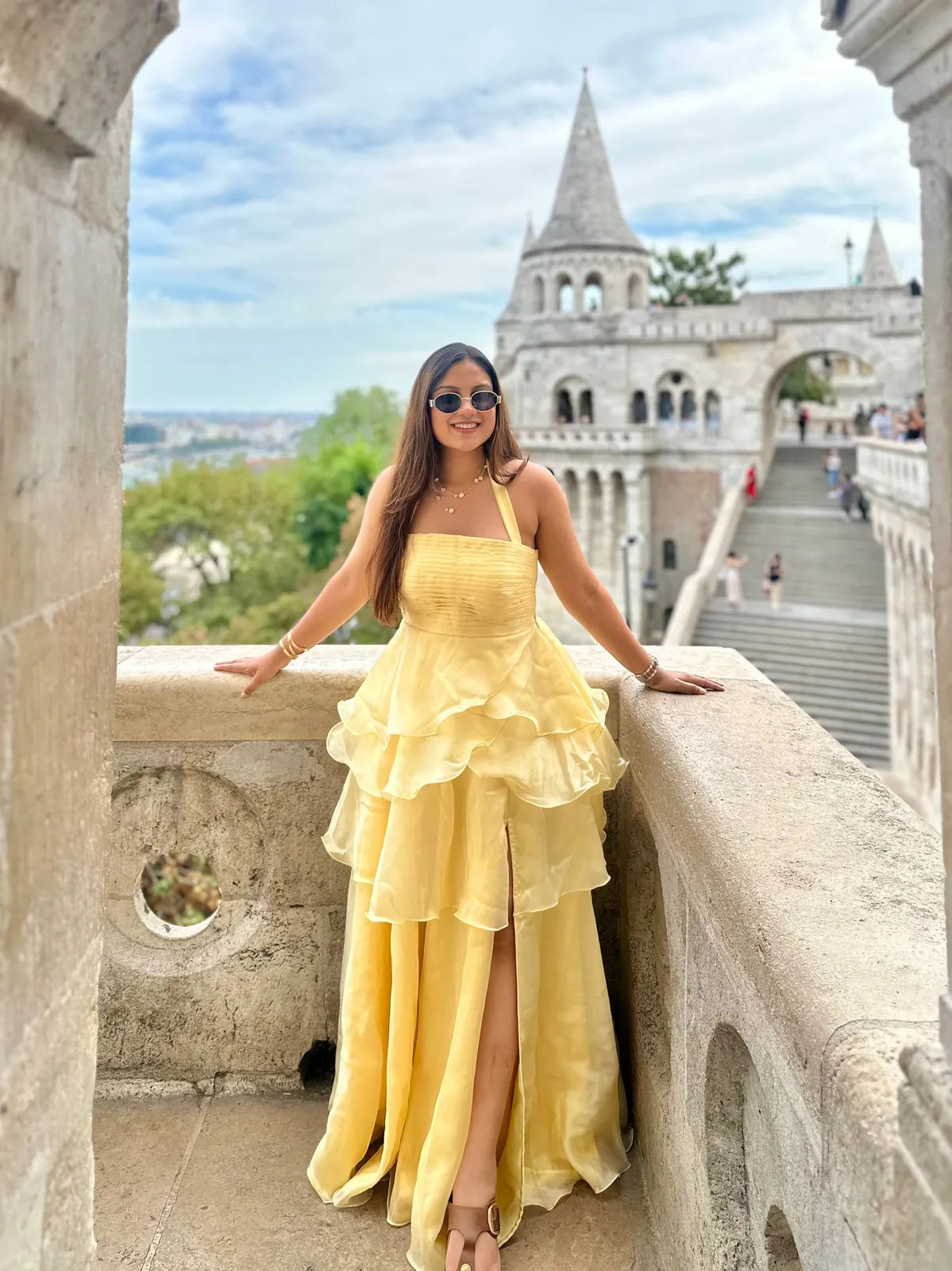 buttercup maxi layerred dress, image 1