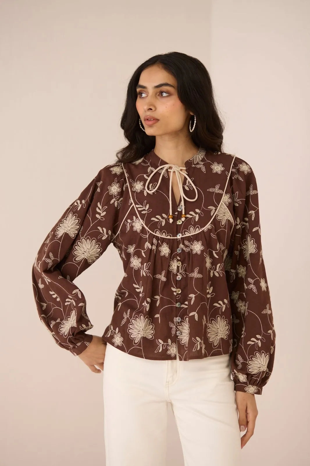 carmine blouse, image 2