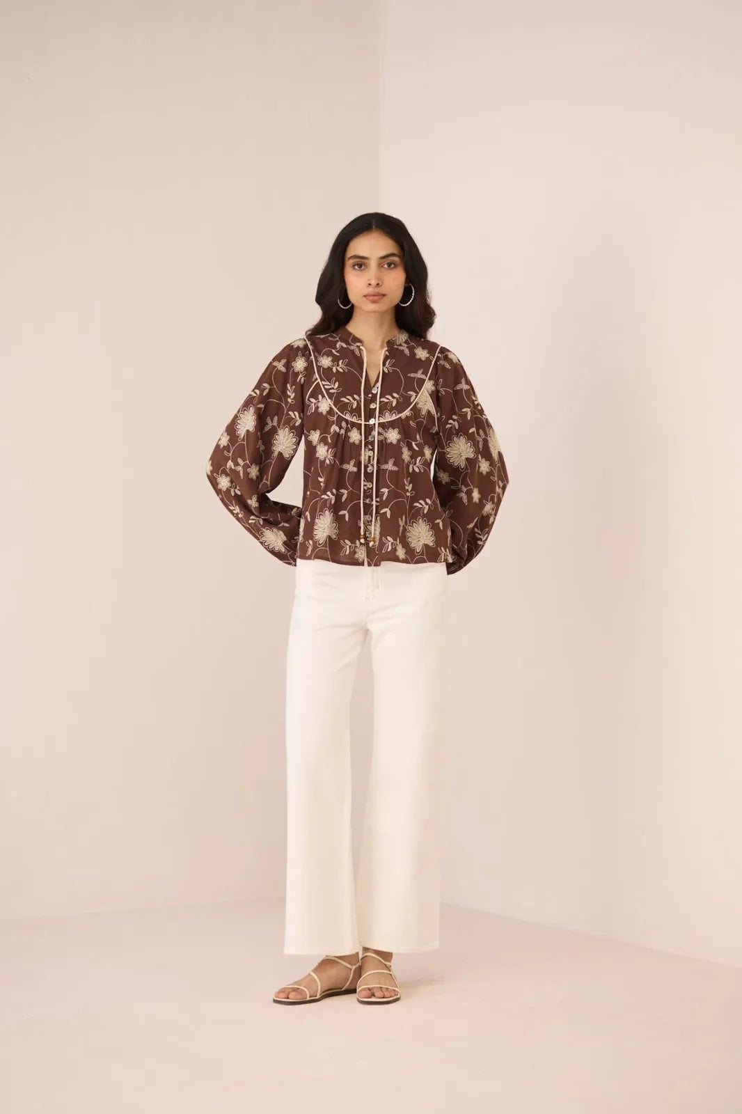 carmine blouse, image 4