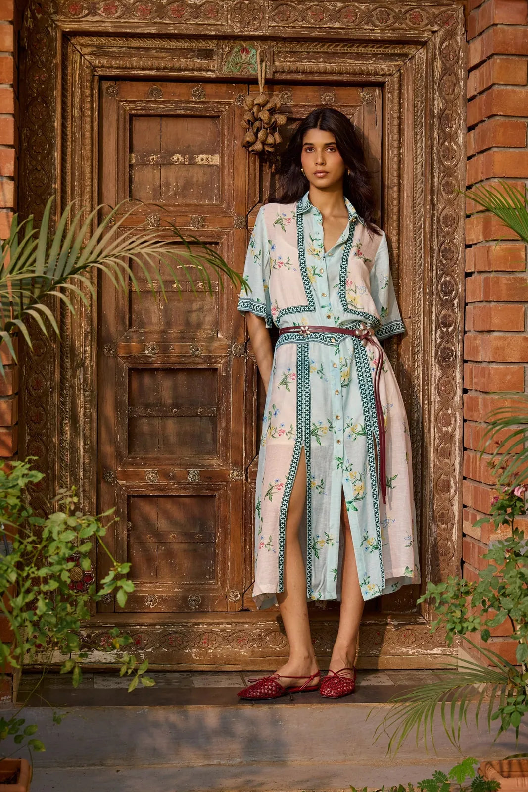 ciel & rosé floral shirt dress, image 2