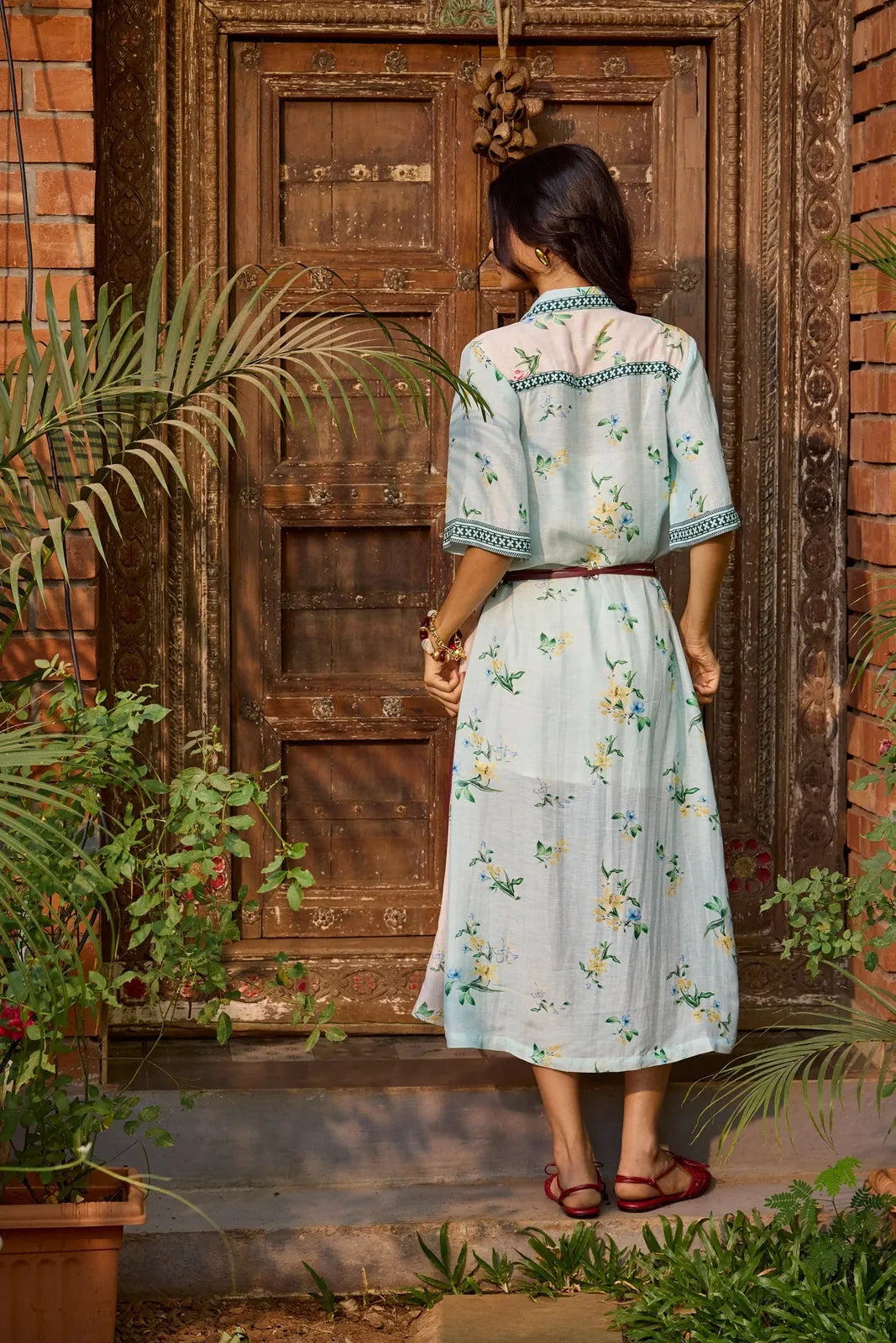 ciel & rosé floral shirt dress, image 4