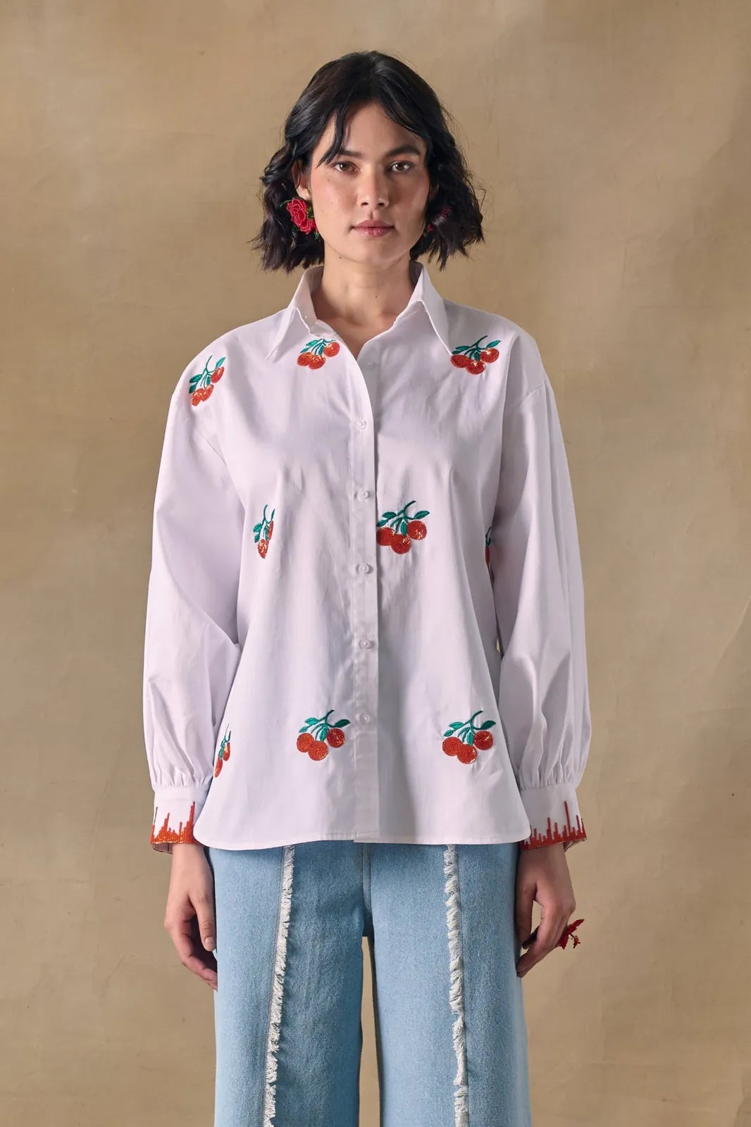 citrus blanc embroidered shirt, image 1