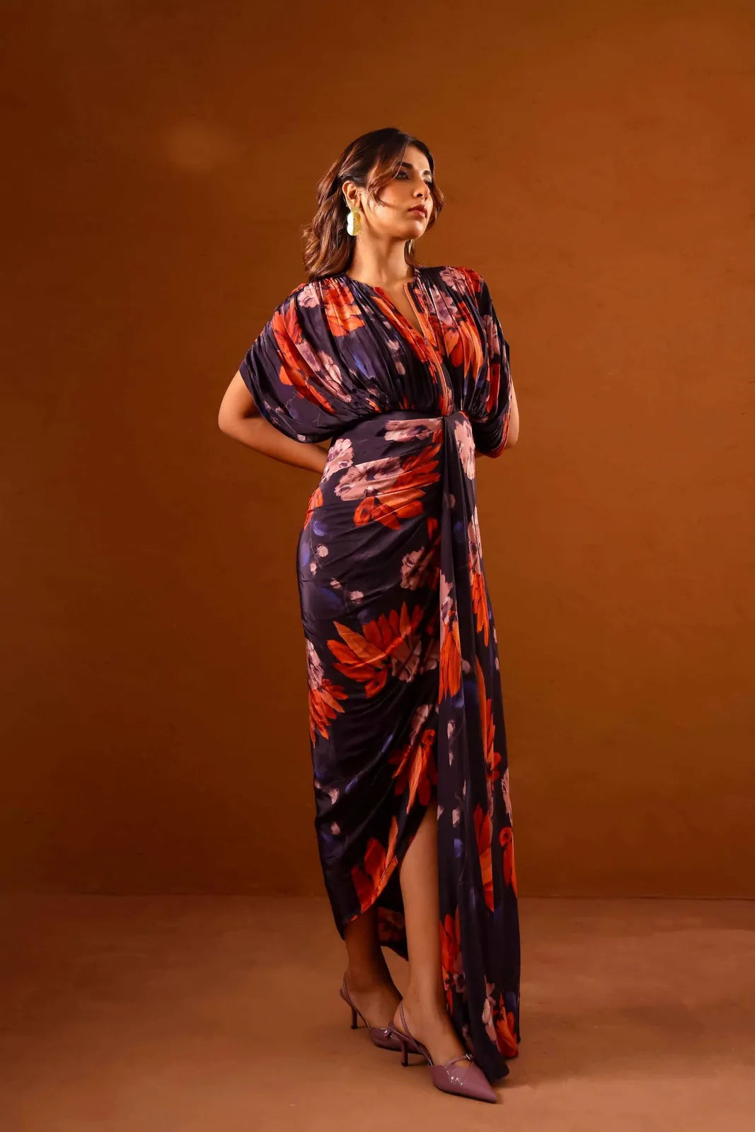 clavo kaftan gown with front zipper, image 3