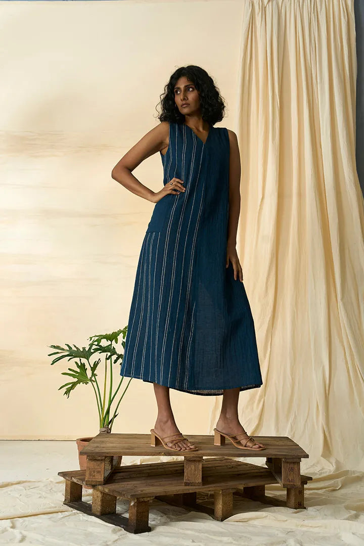 cobalt kala cotton sleeveless dress, image 1