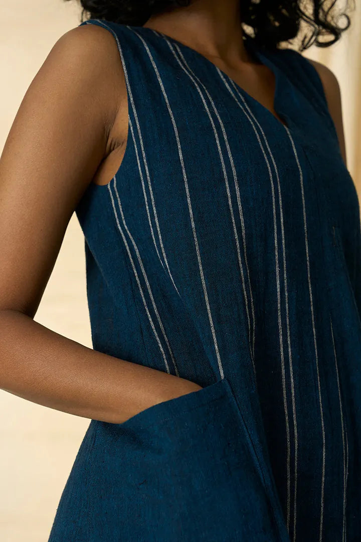 cobalt kala cotton sleeveless dress, image 4