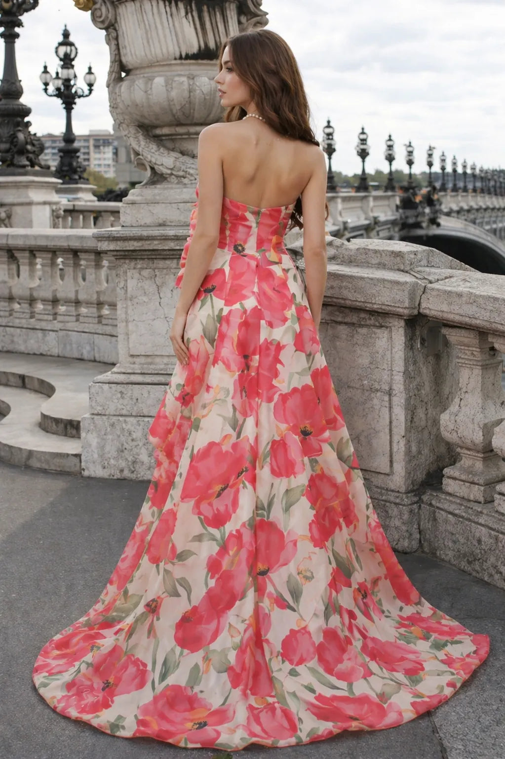 coral blossom muse gown, image 4