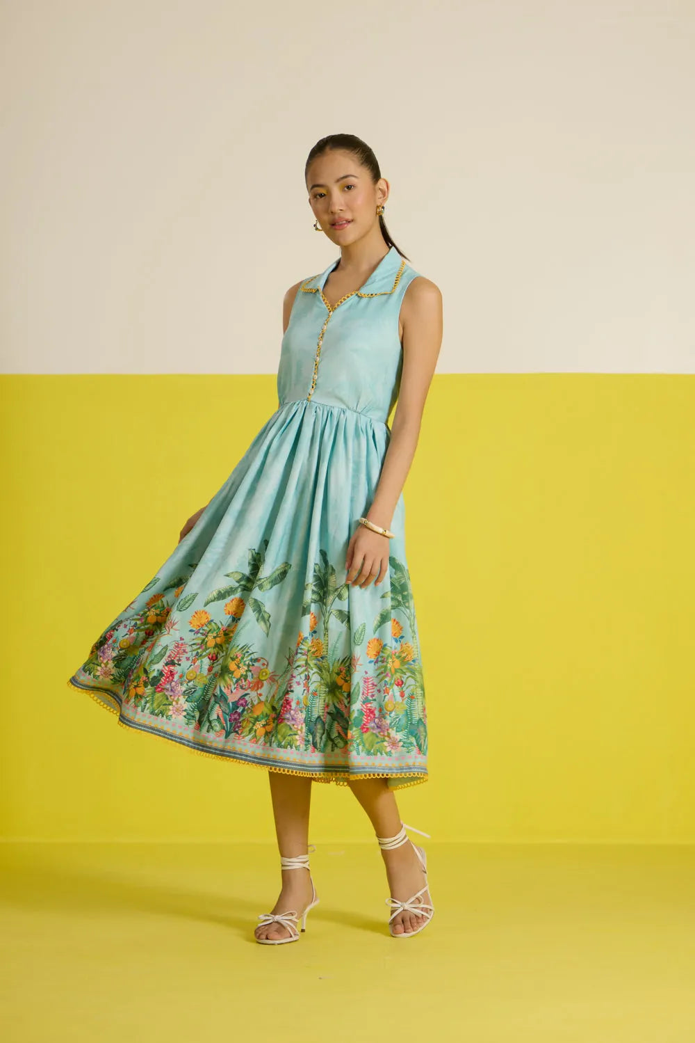 costabella sleeveless midi dress, image 1