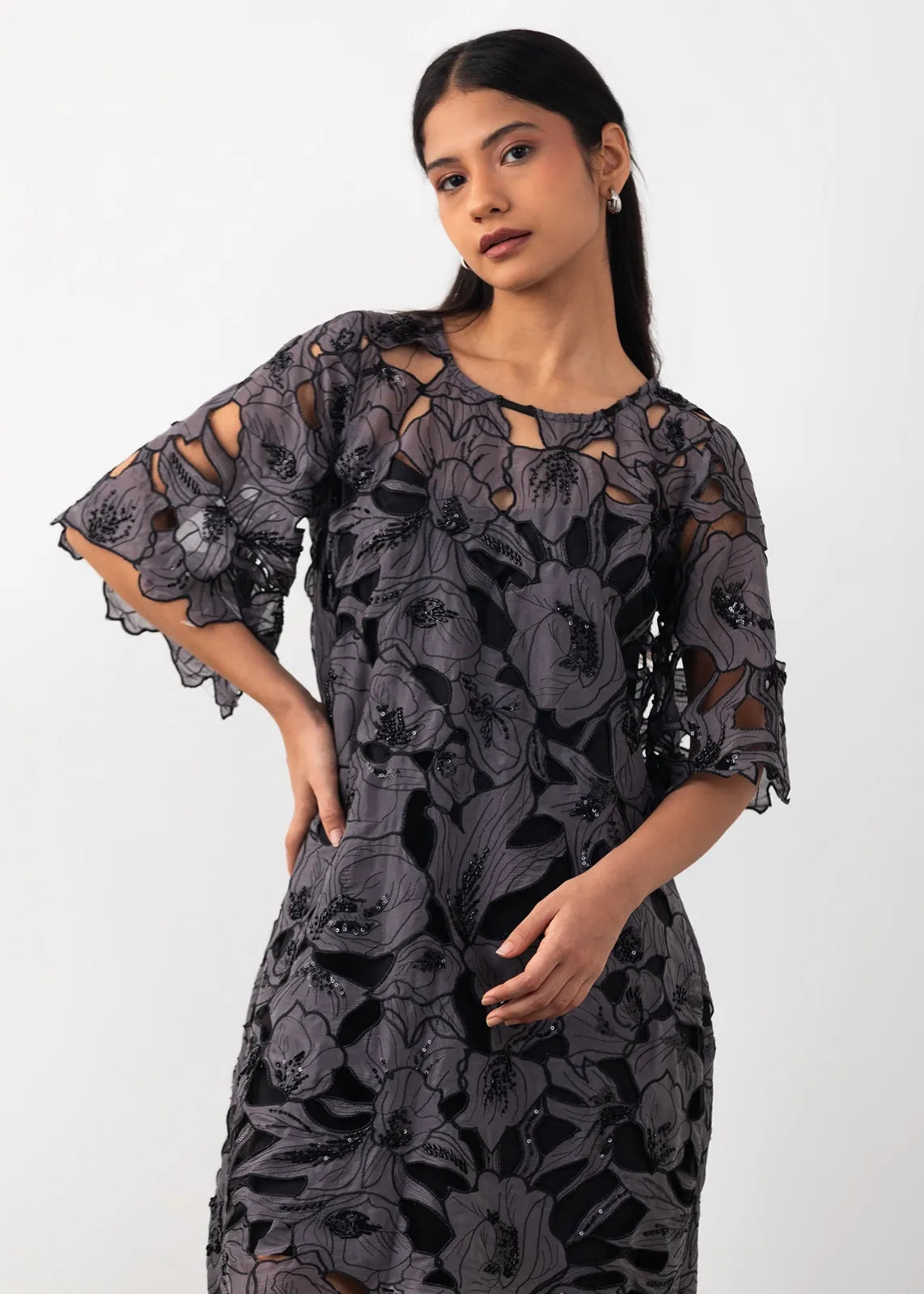 cutwork dress, image 6