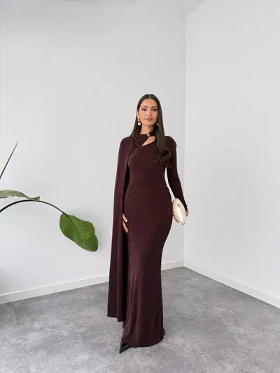 damson cape gown, image 1