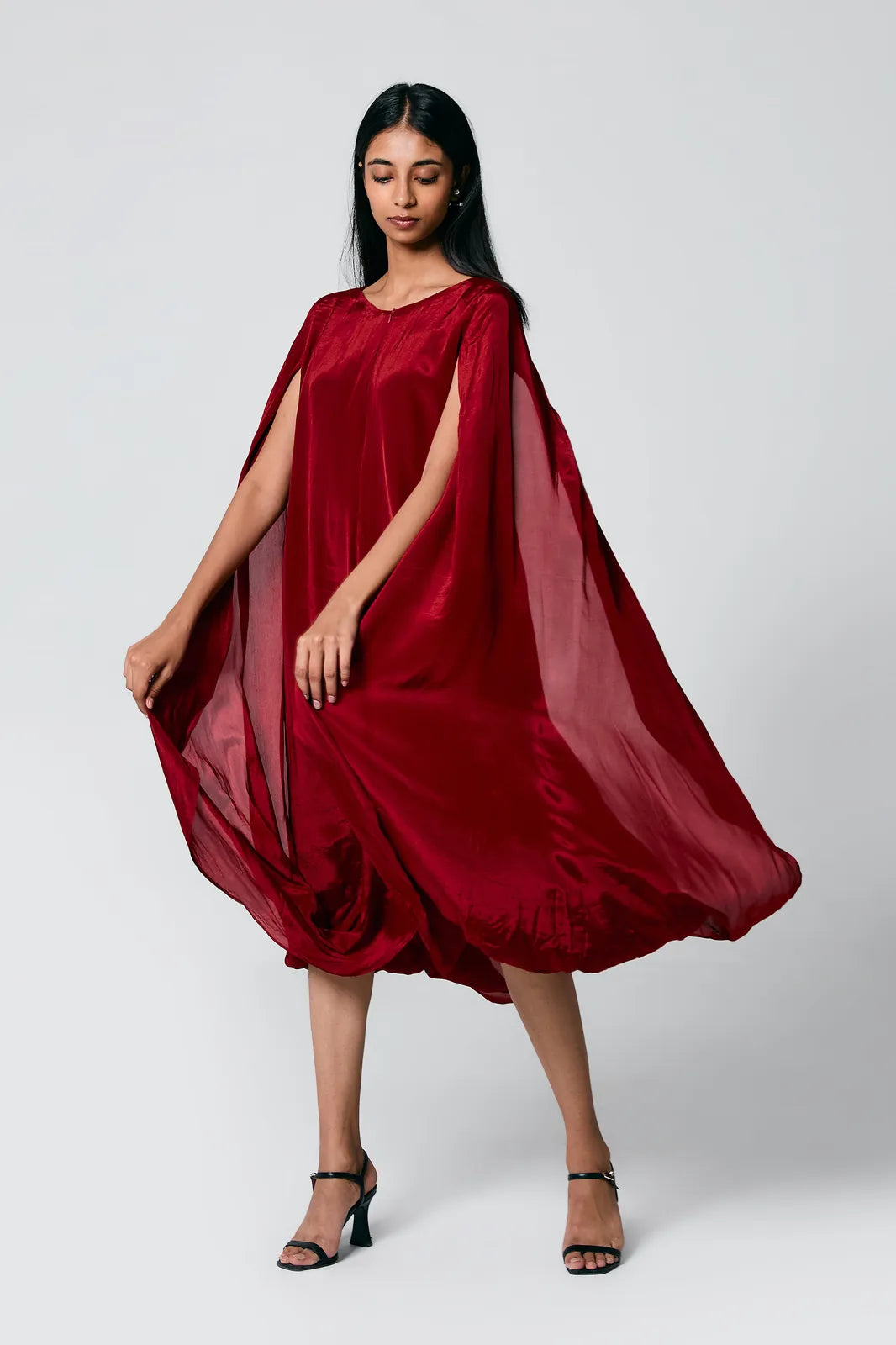 double cowl dress, image 2
