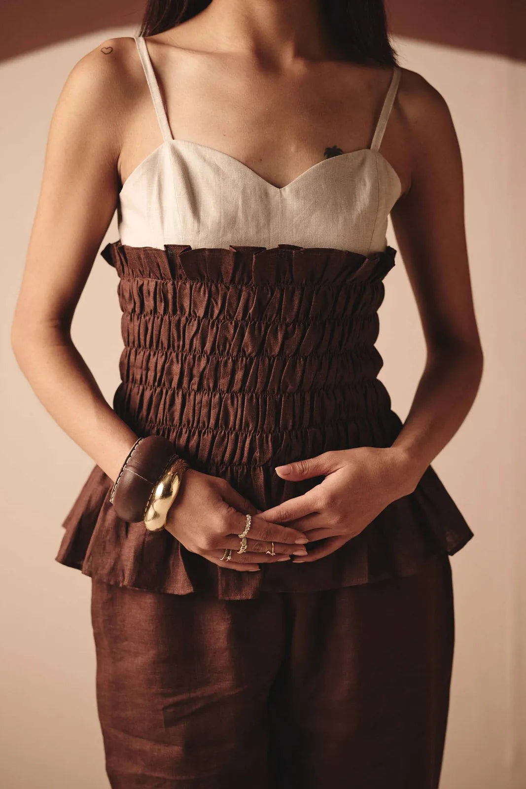 dual smocking top, image 10