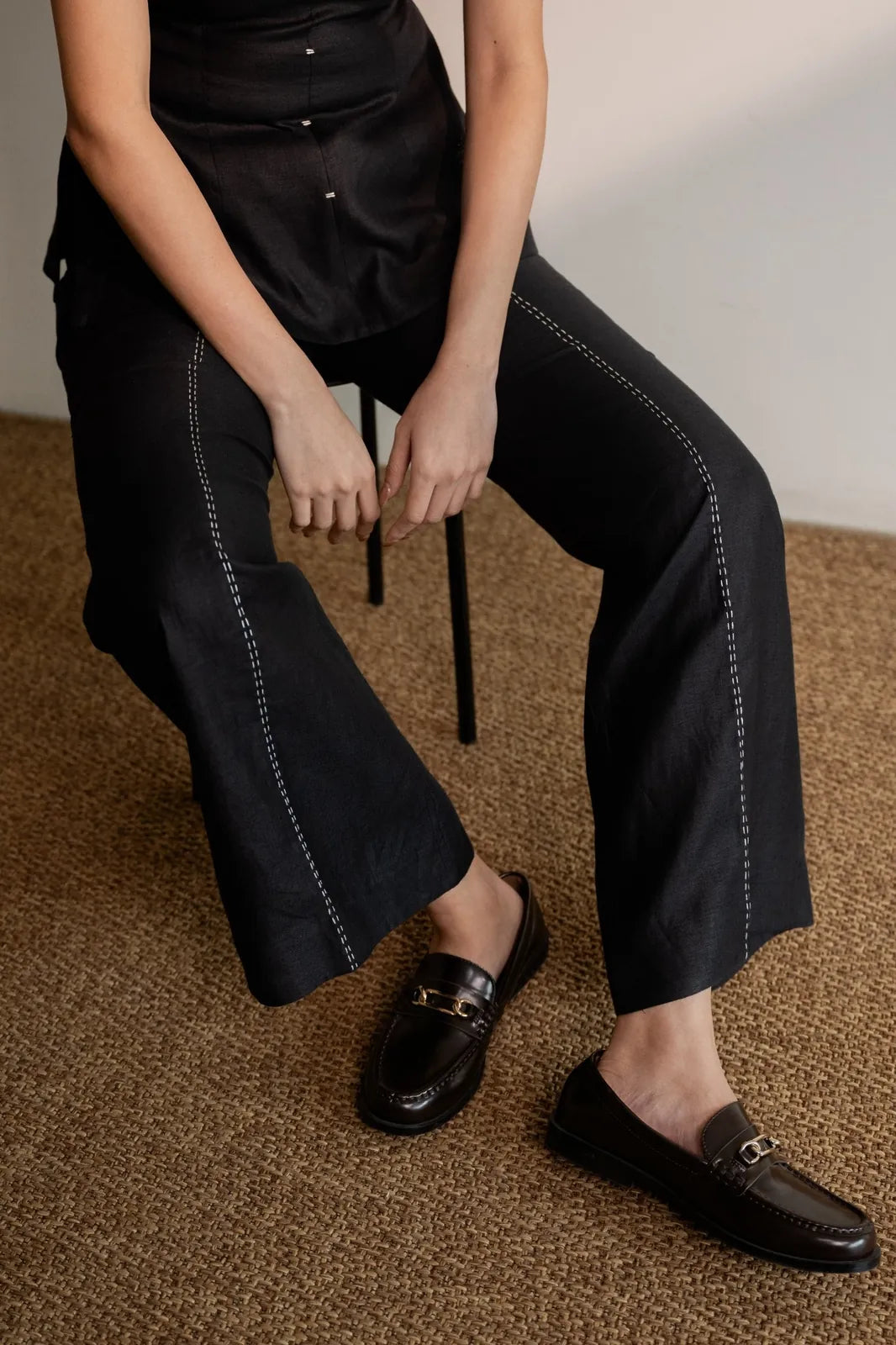 ebony black pants, image 2