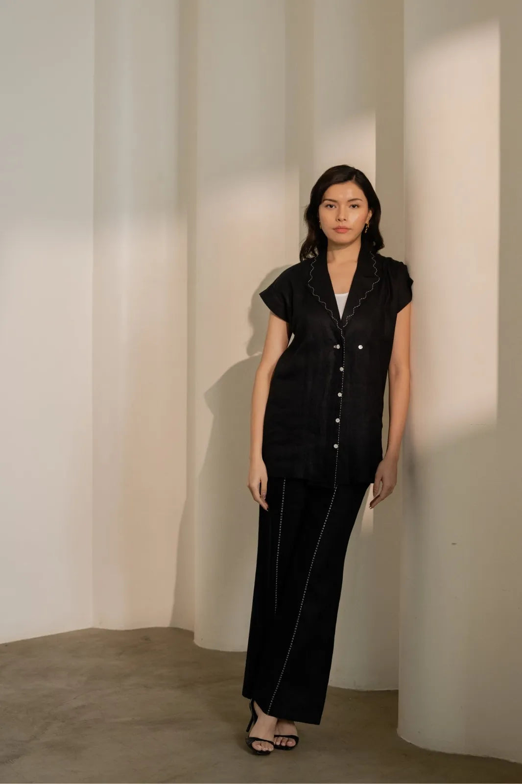 ebony black pants, image 1