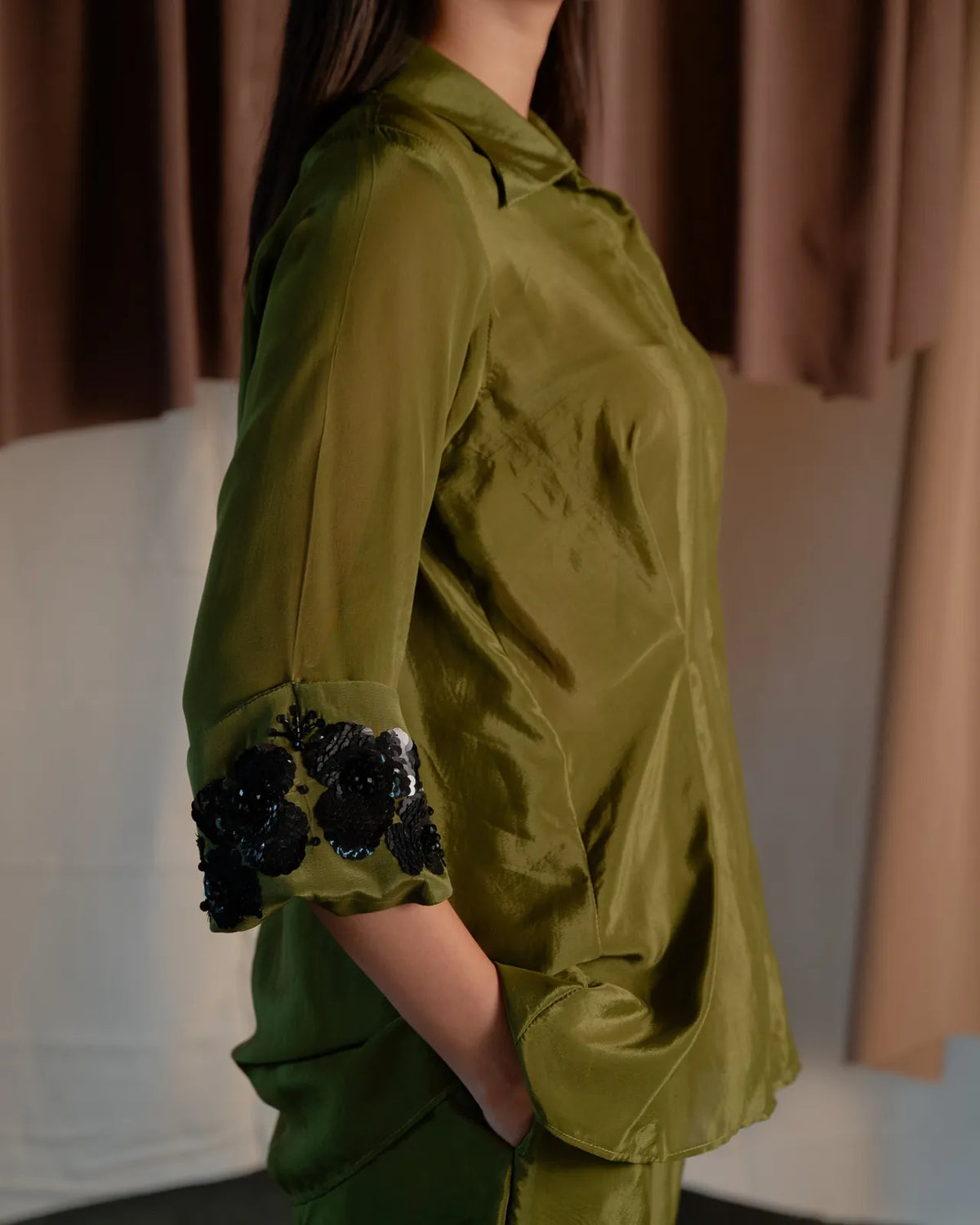 embroidered cuff coord, image 30