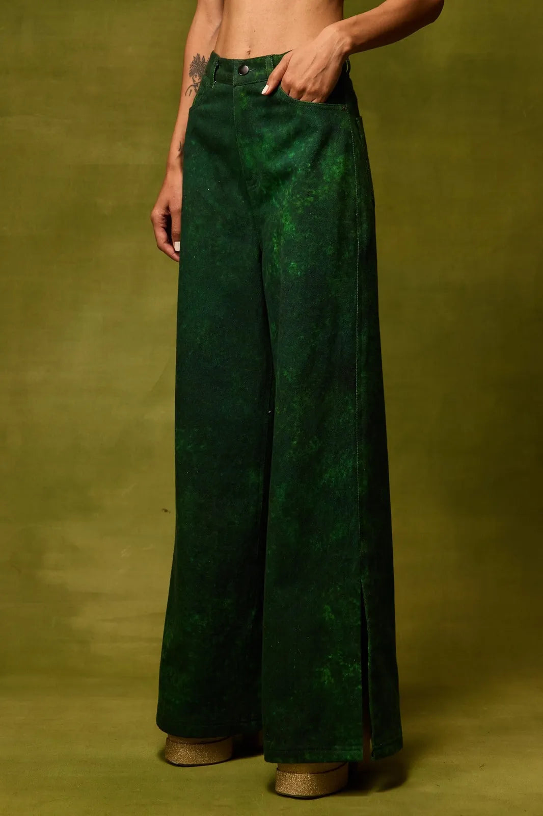 emerald muse straight trousers, image 2