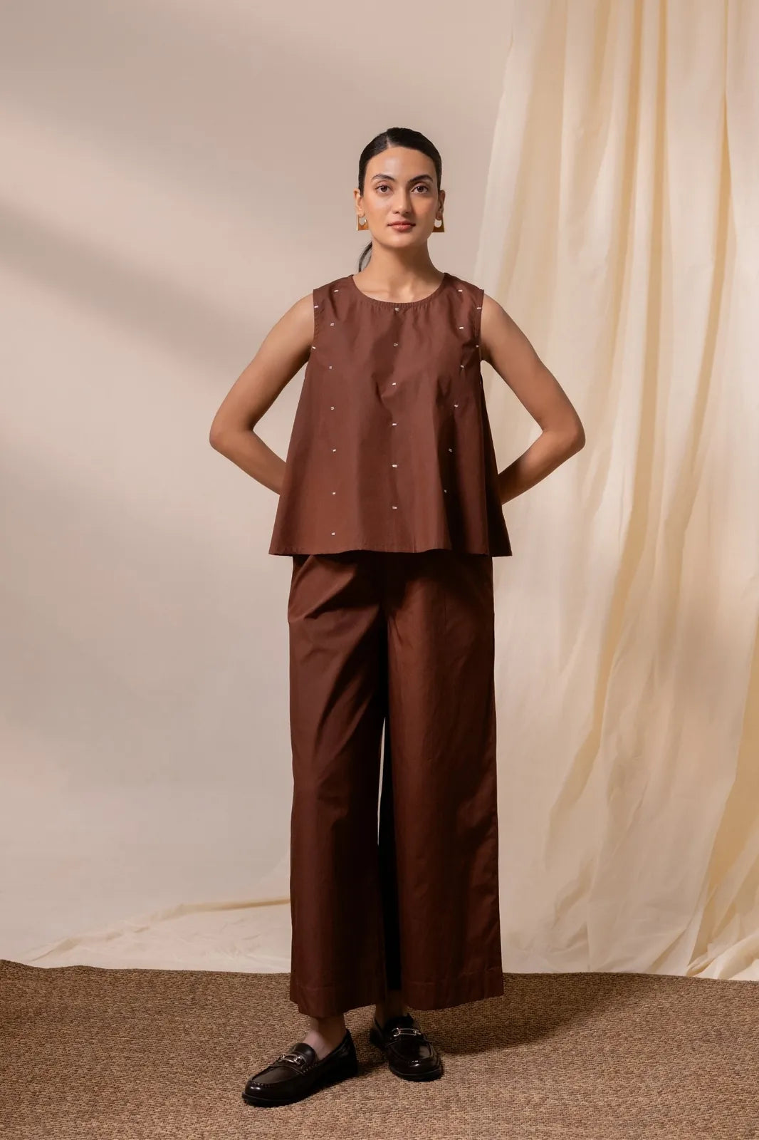 ether brown sleeveless top, image 1