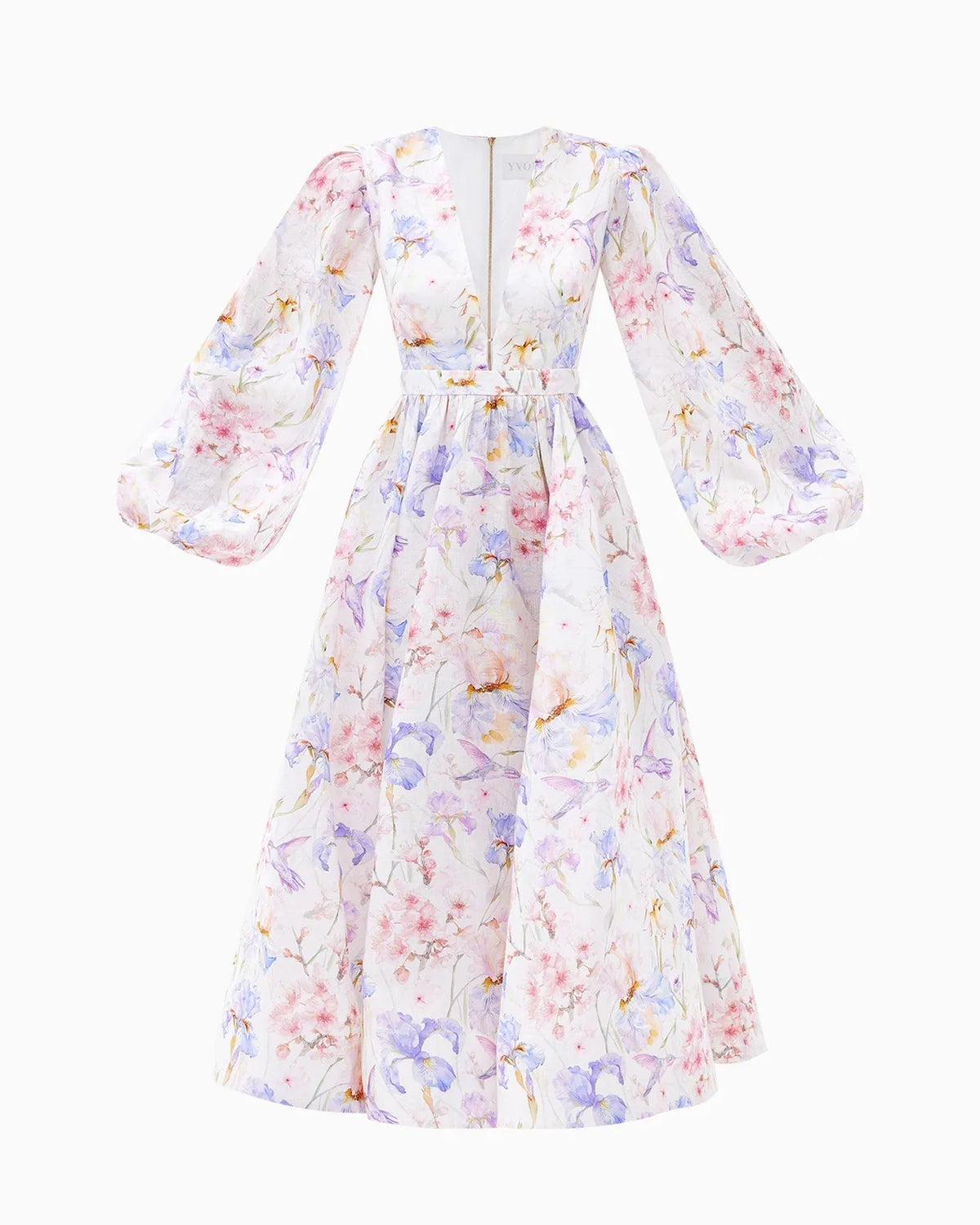fairy fizz v-neck midi dress, image 2