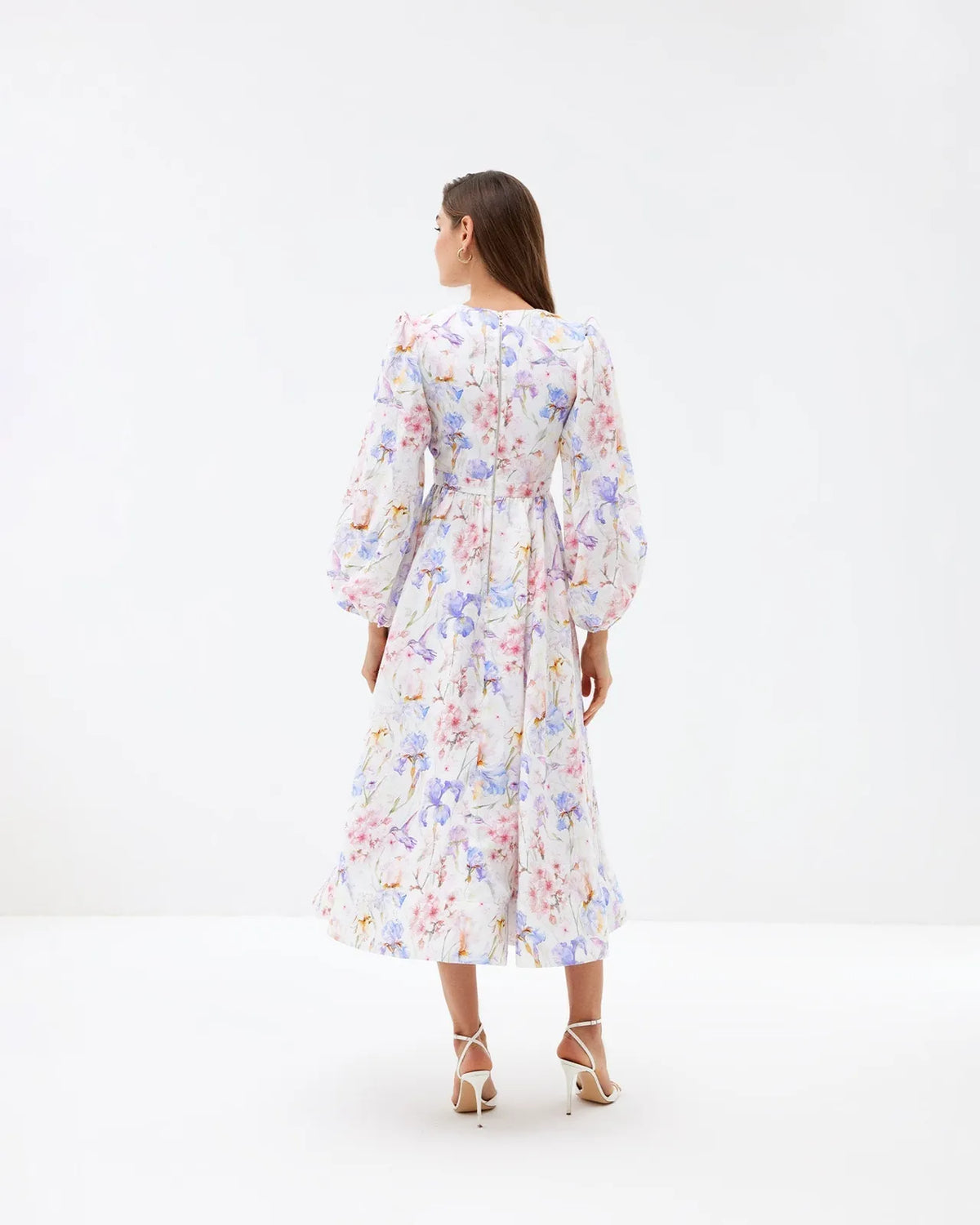 fairy fizz v-neck midi dress, image 5