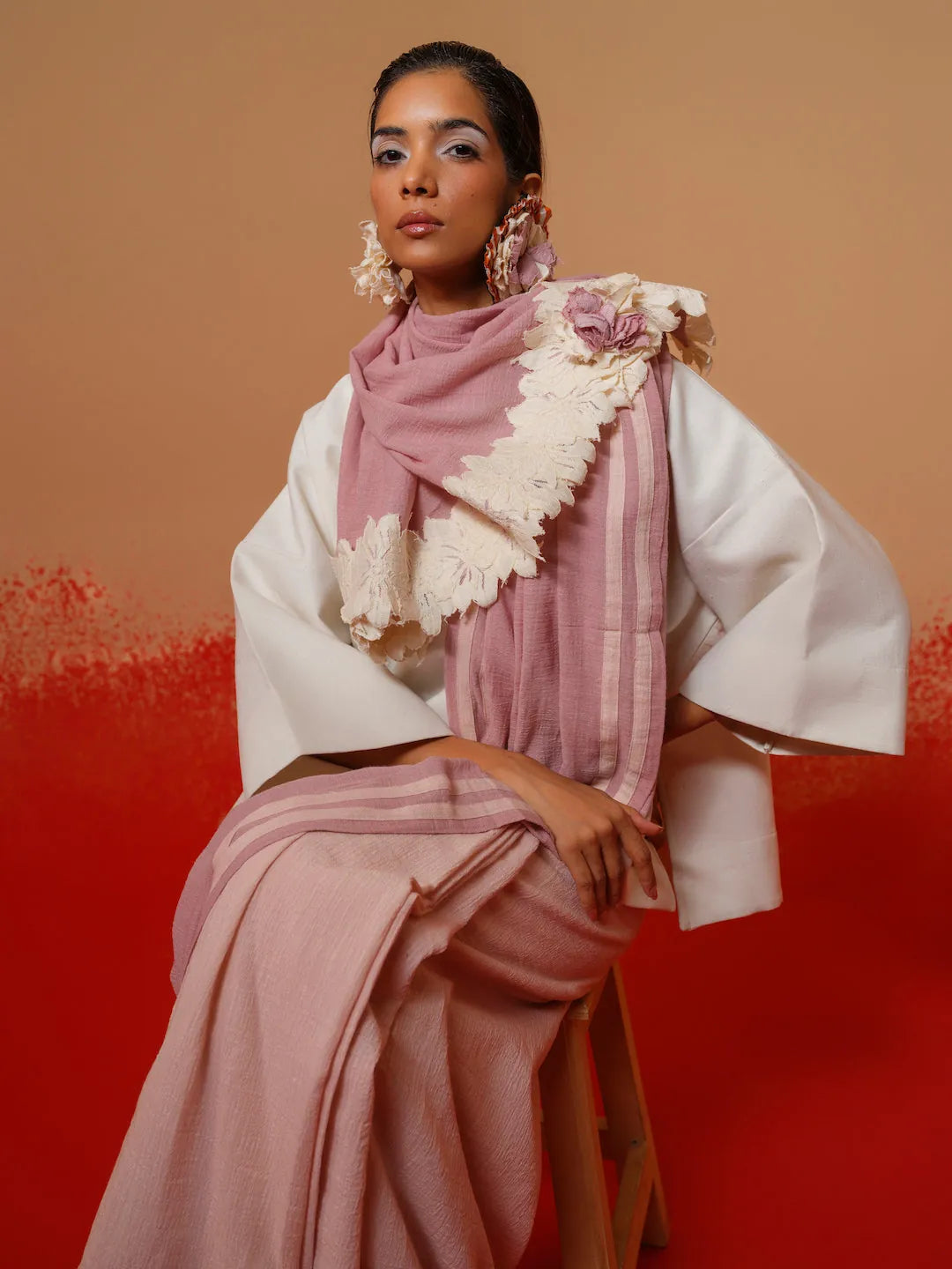 fern saree, image 1