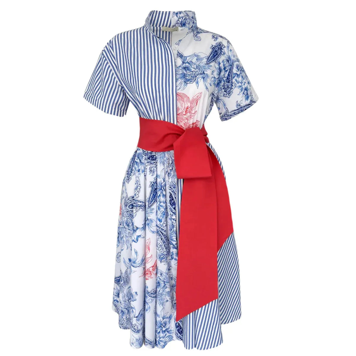 floral tapestry shirt dress, image 1