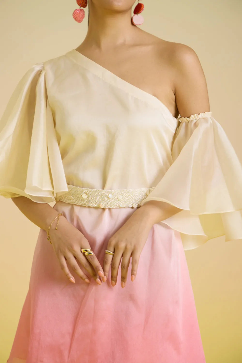 gelato ombre one shoulder dress, image 2