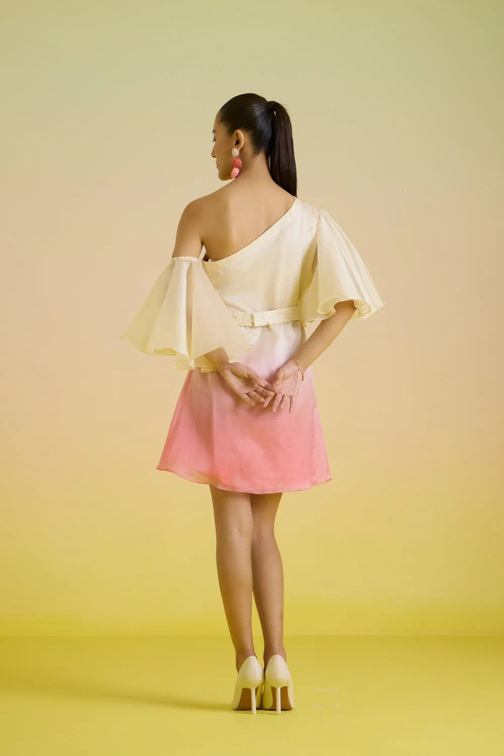 gelato ombre one shoulder dress, image 3