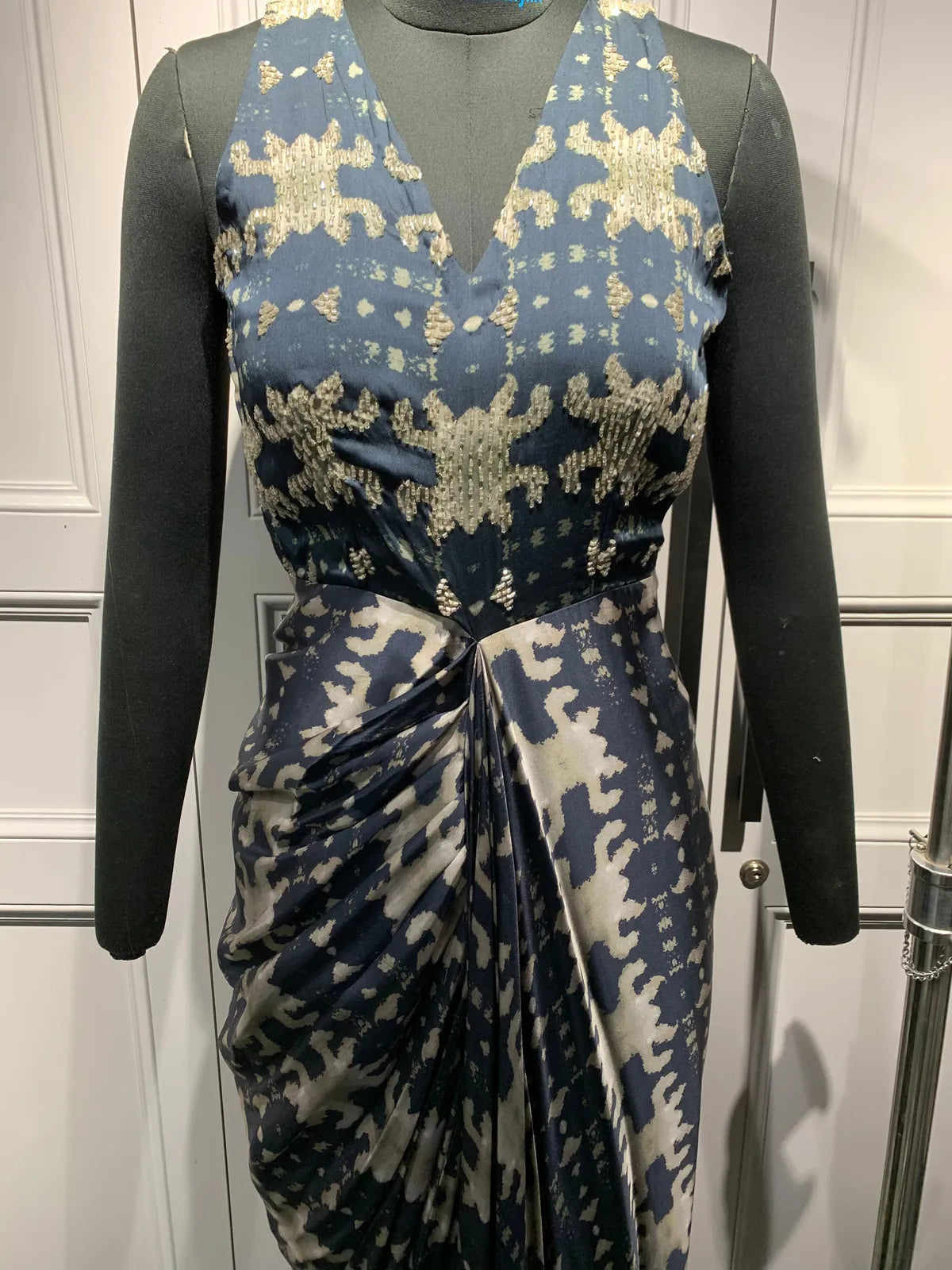 hand draped embellished gown, image 3