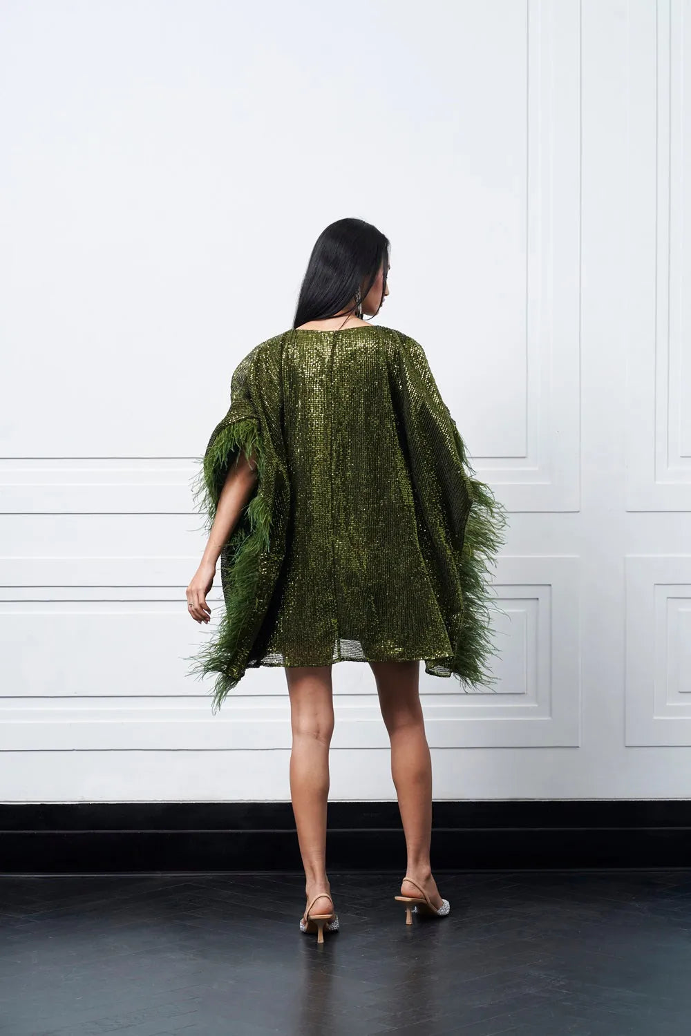 hugo dress in green, image 3