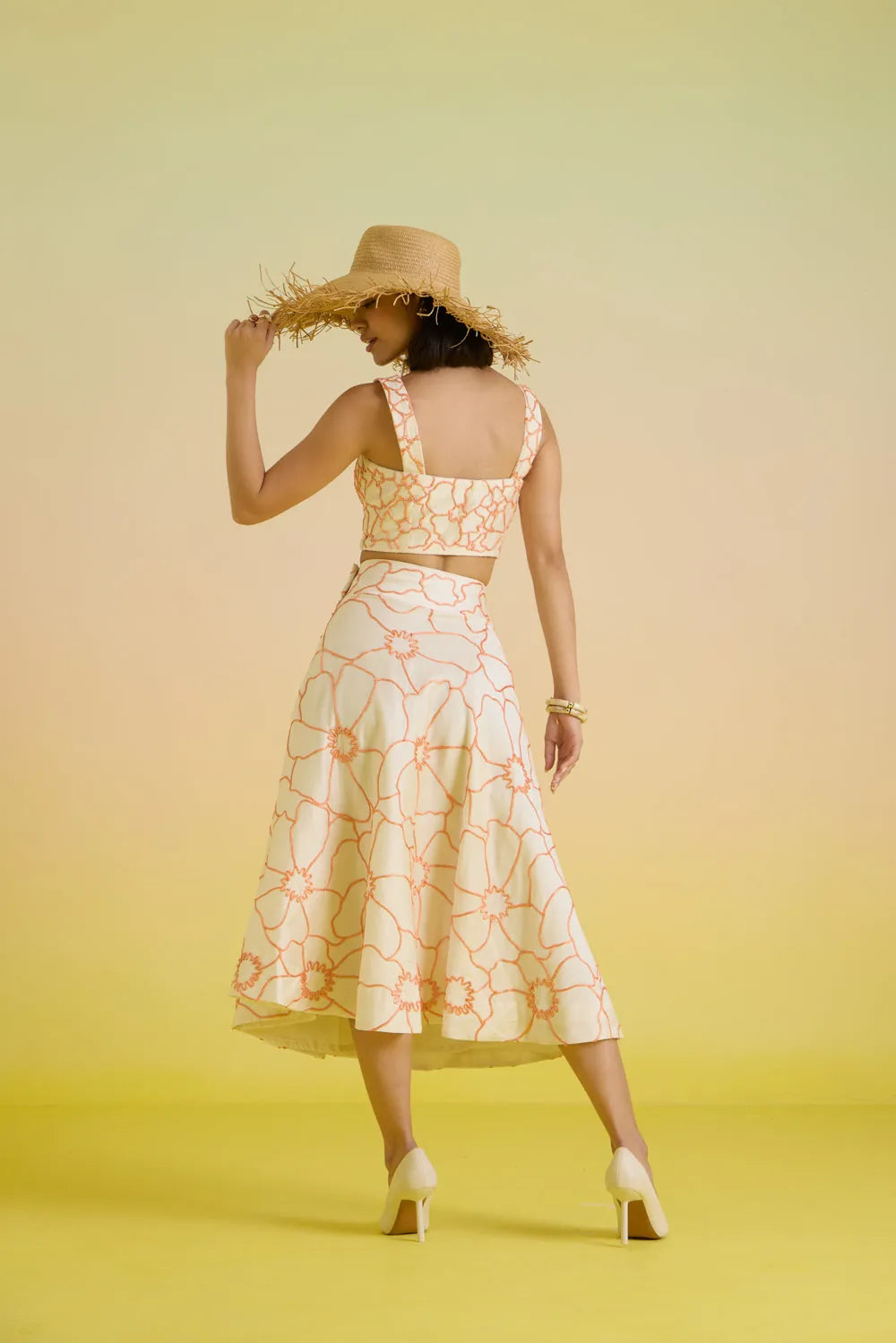 ivory dusk embroidered coord set, image 4