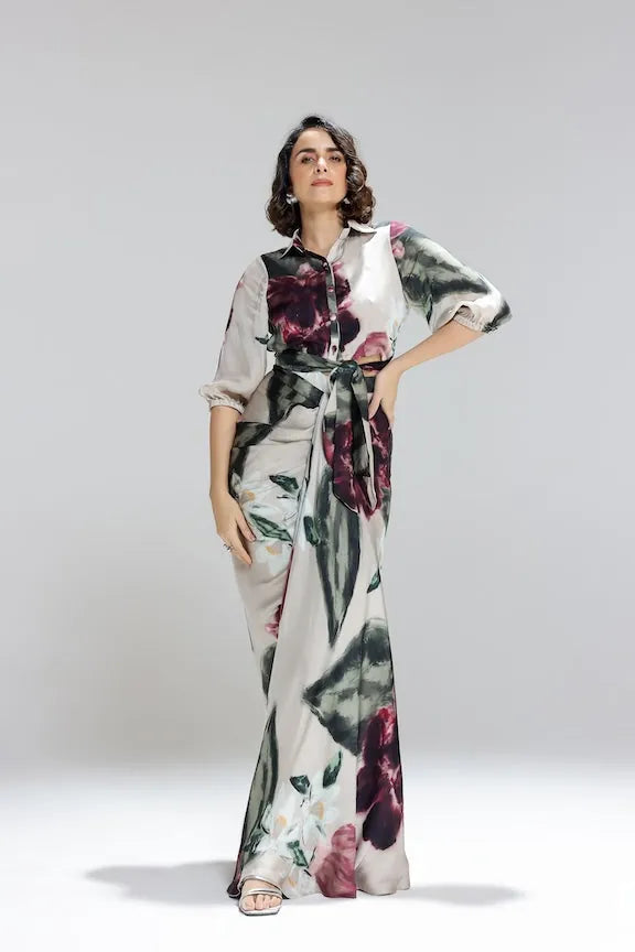 ivy gardenia shirt with skirt, image 1
