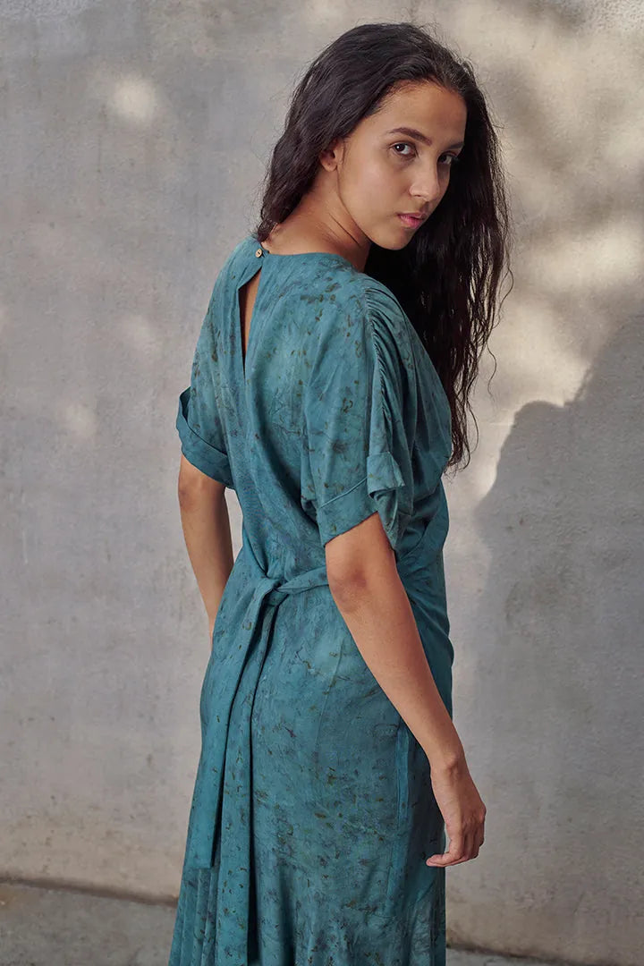 jade aloe vera maxi wrap dress, image 5