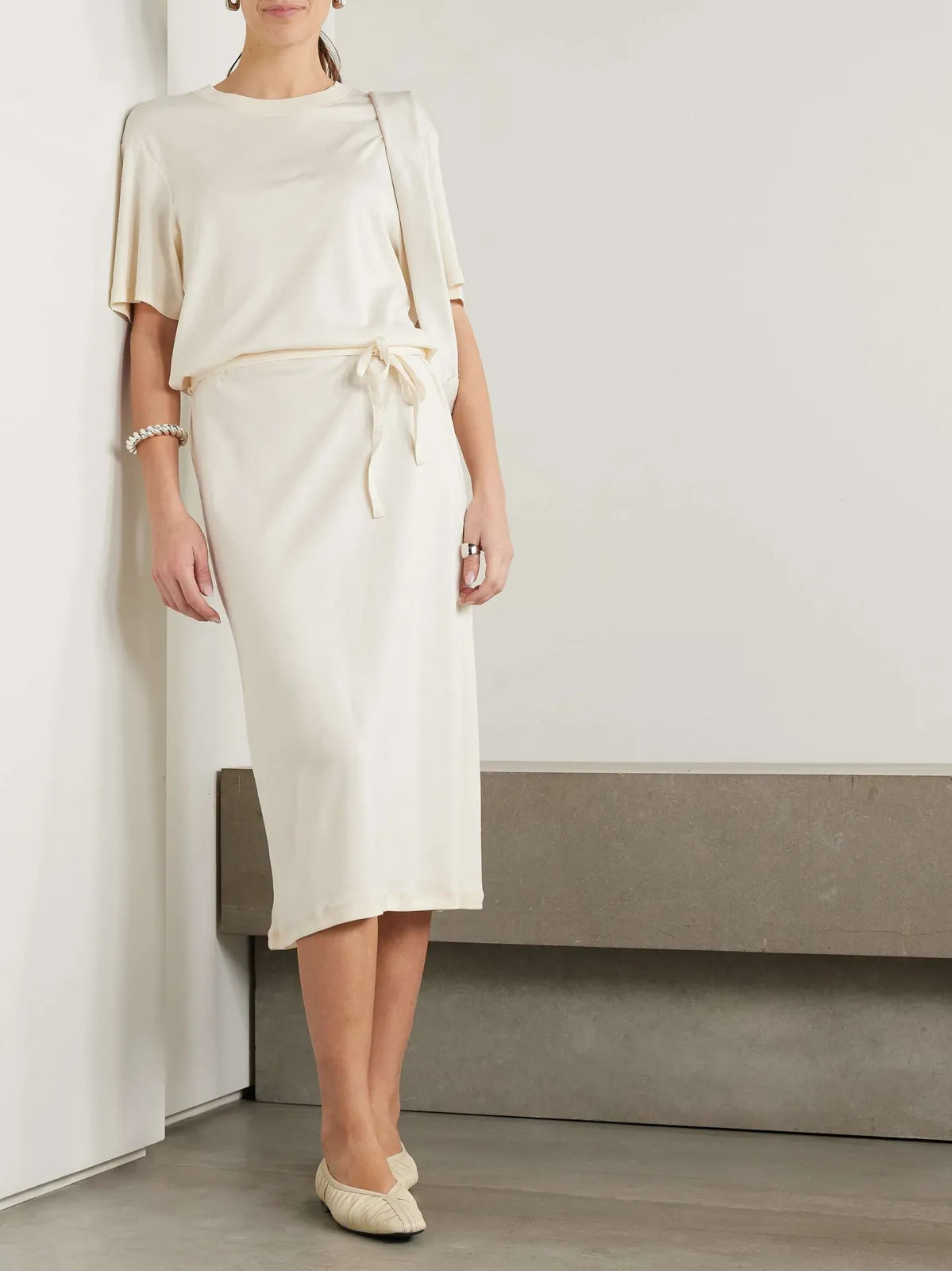 jersey midi dress, image 1