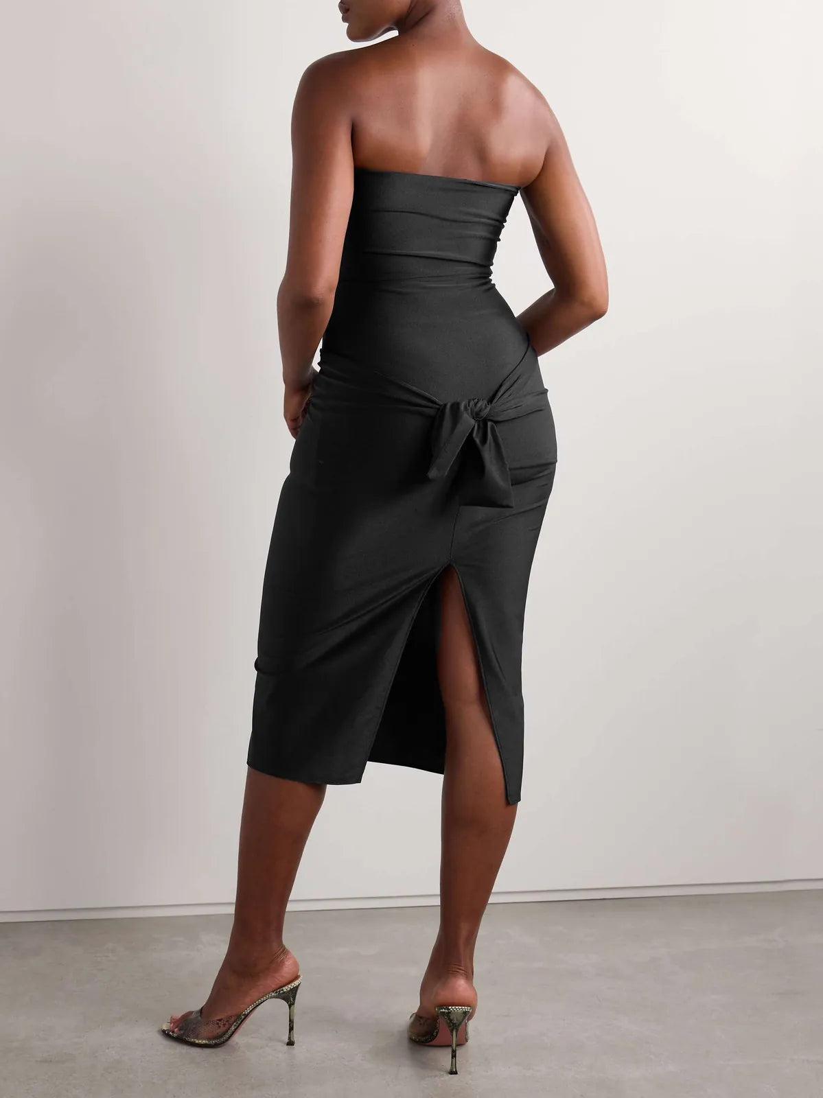 knotted cutout midi dress, image 4