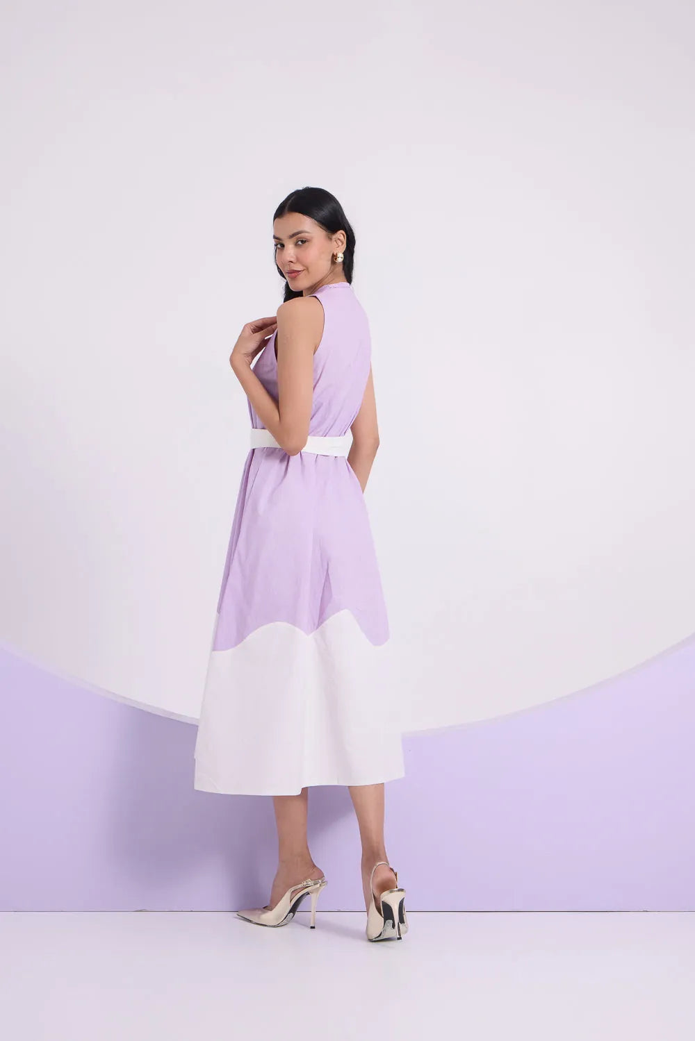 lilac reverie sleeveless dress, image 3
