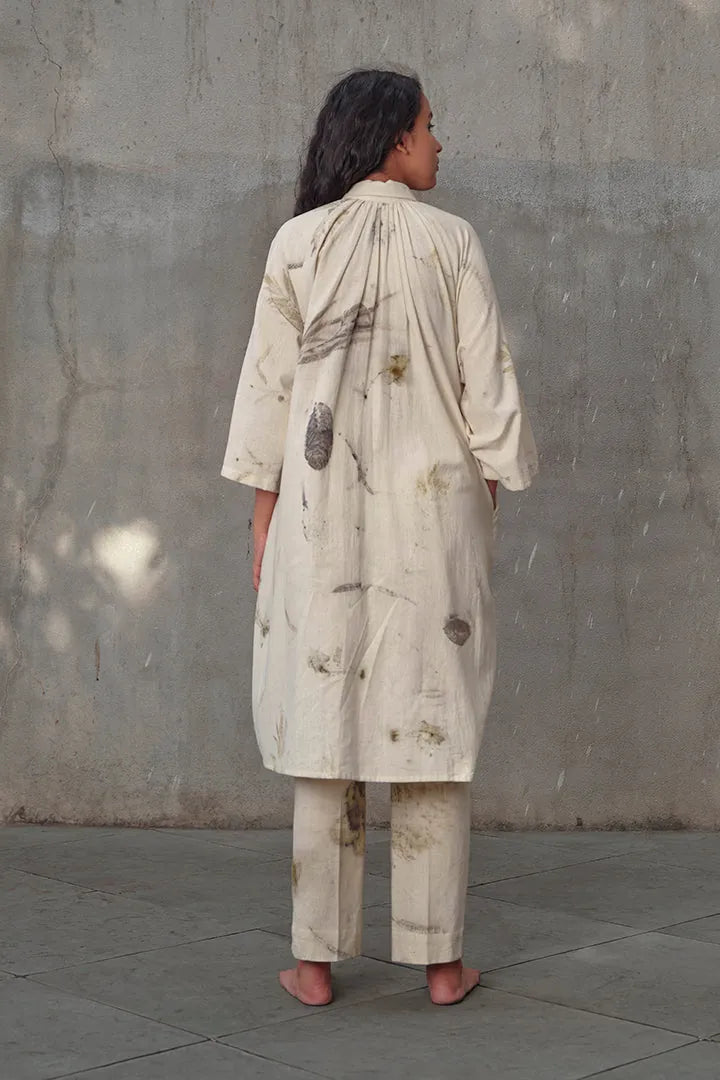 live leafy khadi tent dress, image 5
